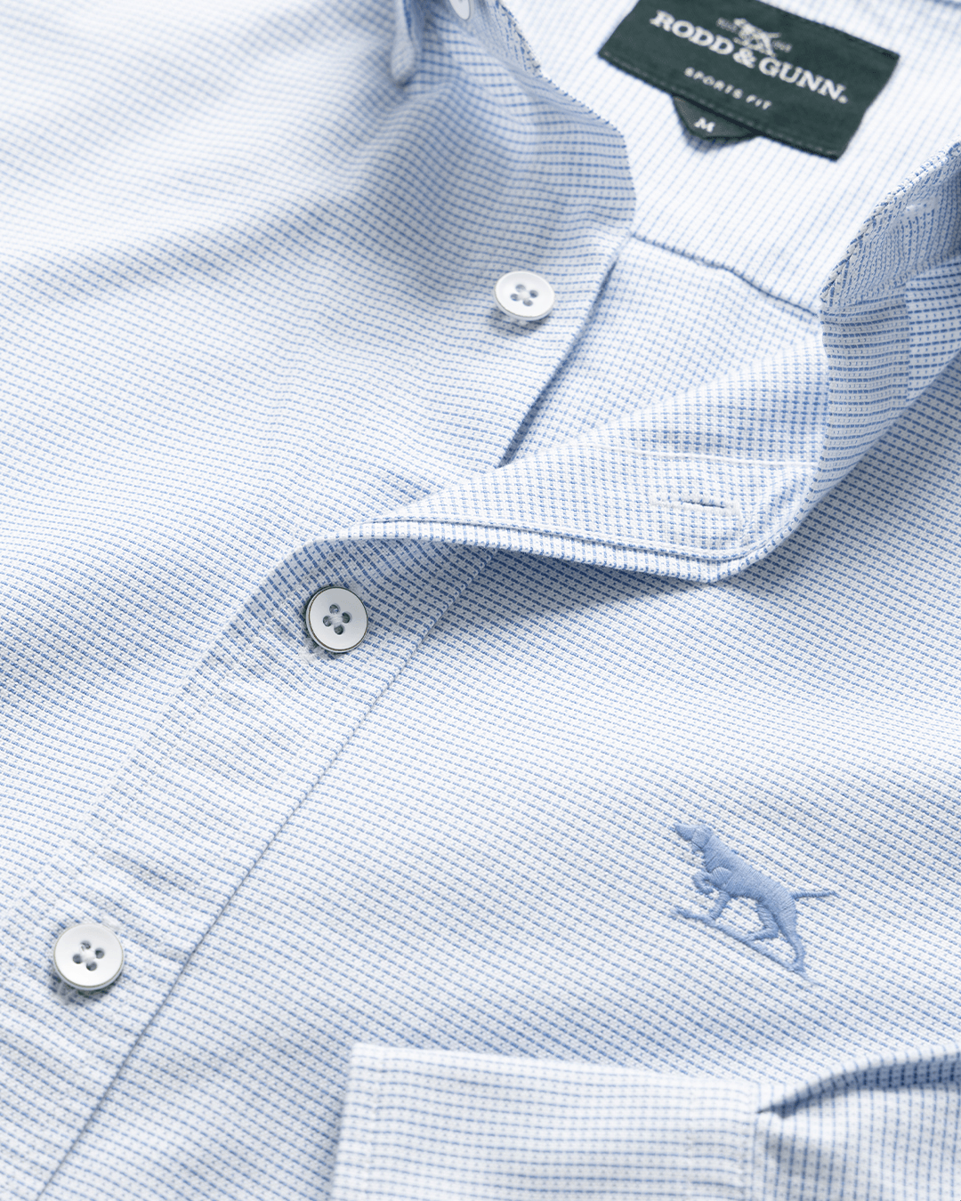 Rodd & Gunn Shirts Rodd & Gunn Powder Blue Gunn Oxford 2 Shirt