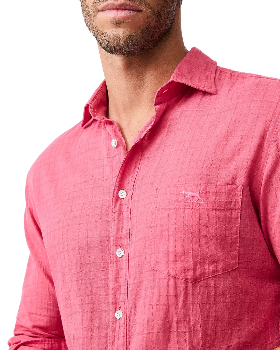 RODD & GUNN Shirts Rodd & Gunn Taupo Bay Geranium