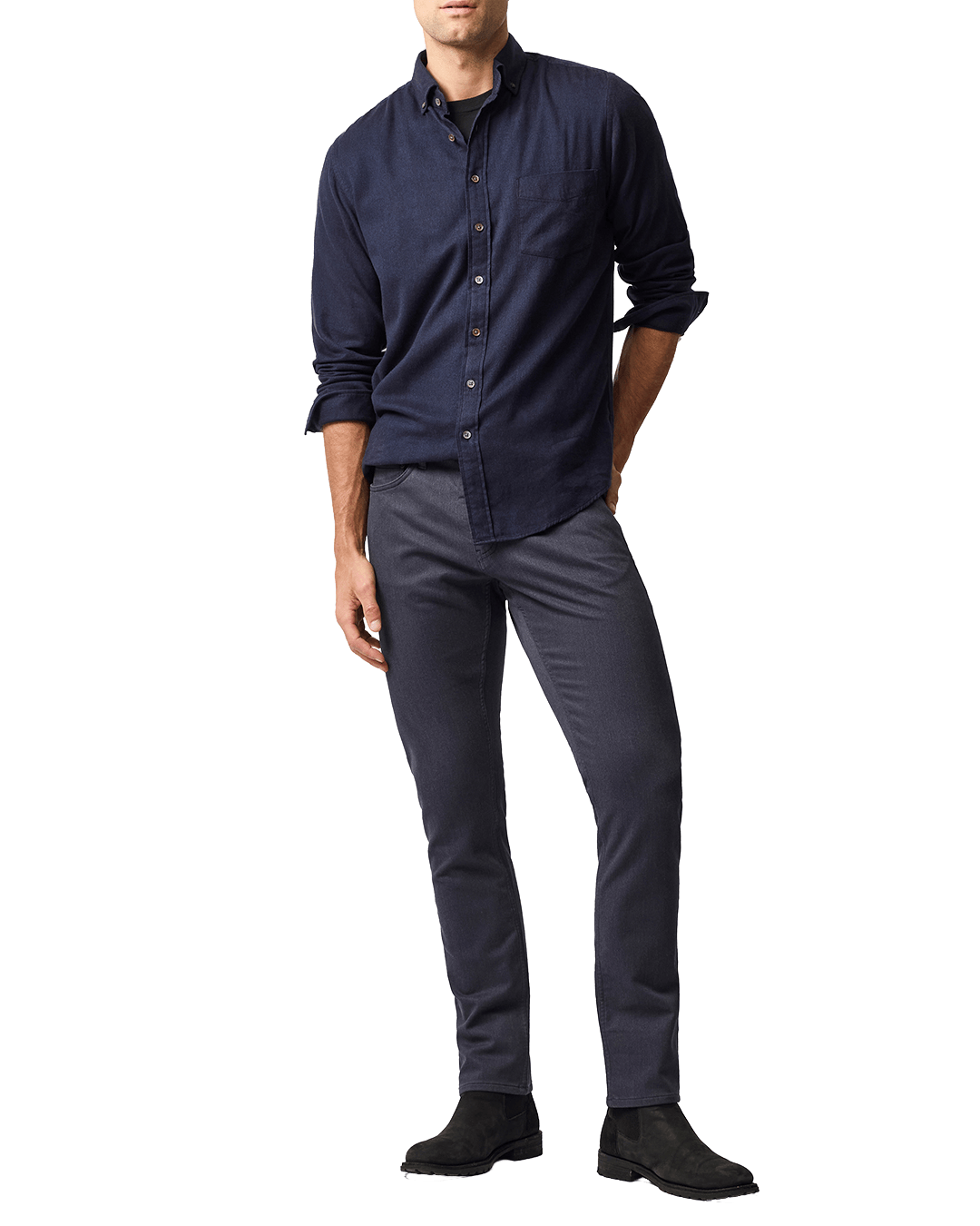 Rodd & Gunn Shirts Rodd & Gunn Twilight Navy Barrhill Long Sleeve Shirt