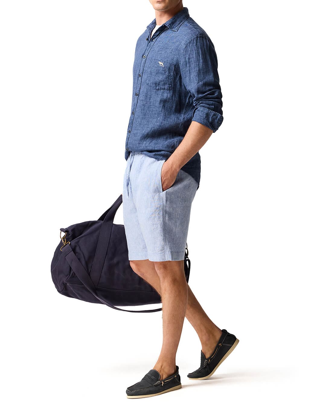 RODD & GUNN Shorts Rodd & Gunn Linen 9 Resort Denim