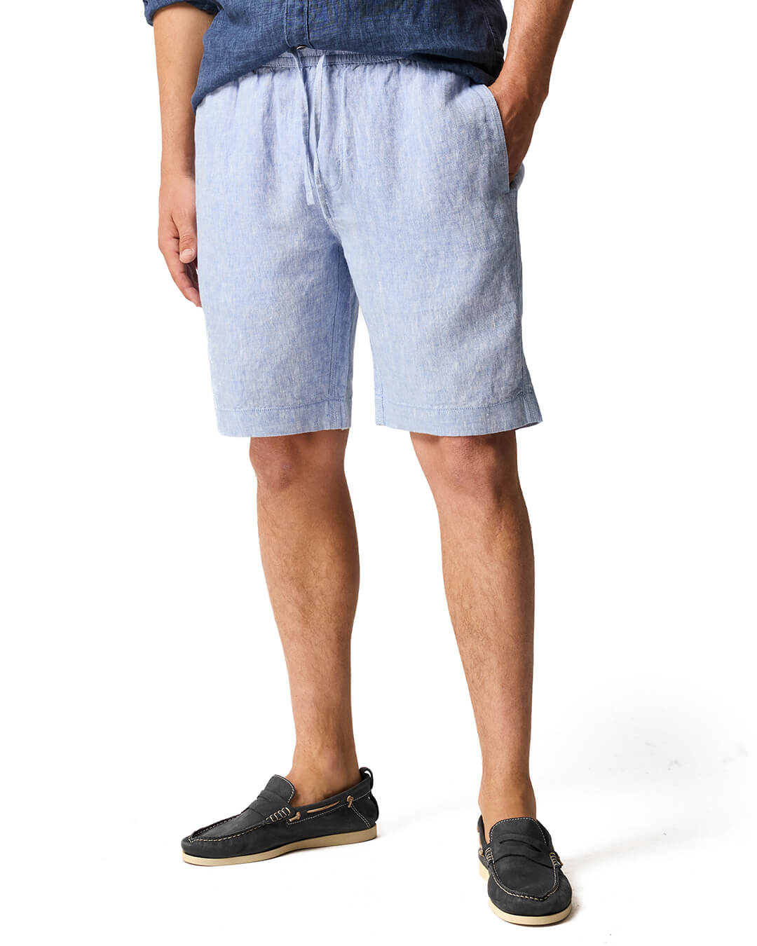 RODD & GUNN Shorts Rodd & Gunn Linen 9 Resort Denim