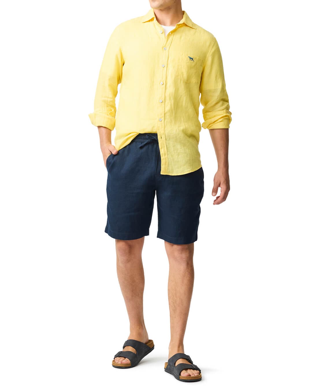 RODD & GUNN Shorts Rodd & Gunn Linen 9" Resort Navy