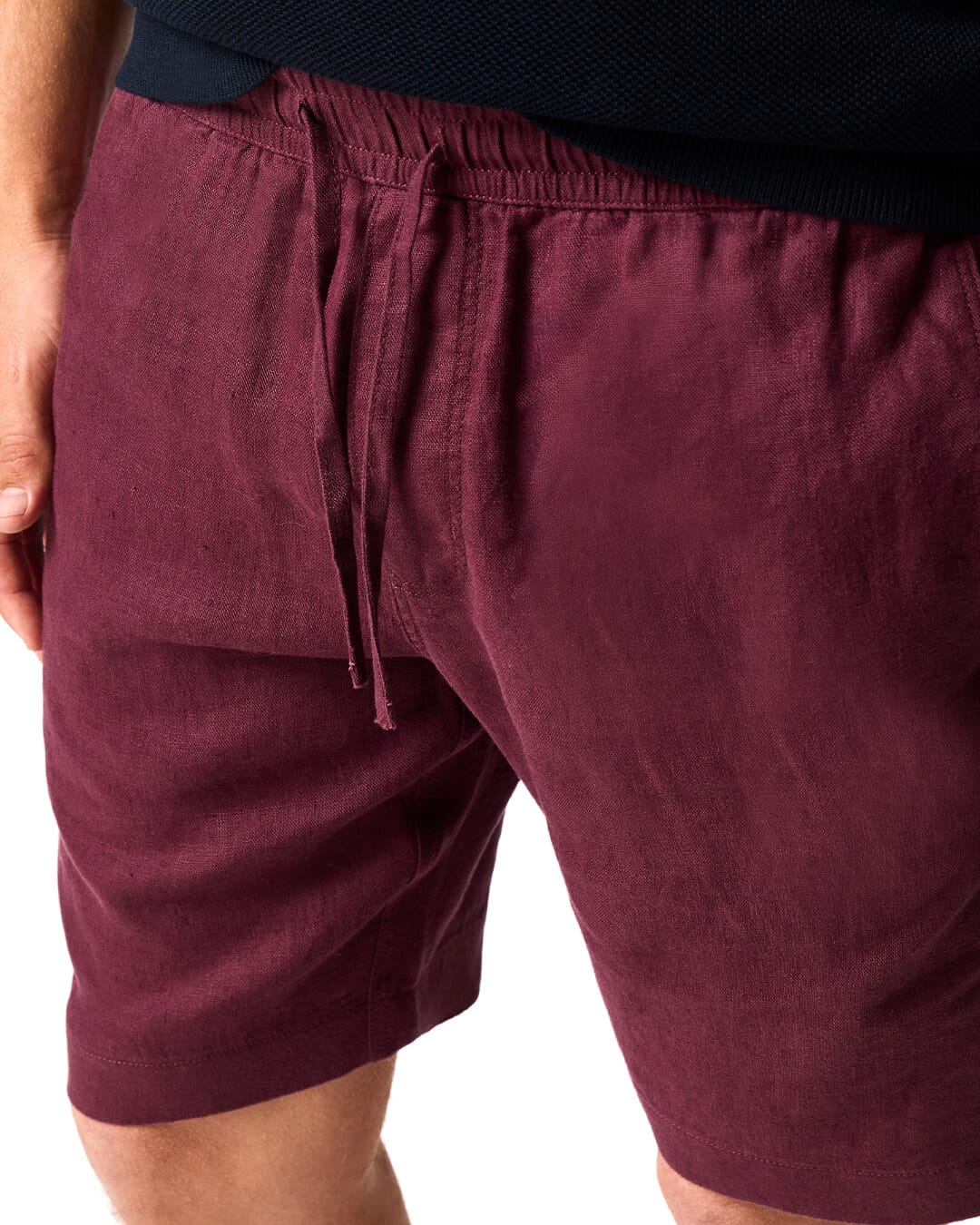RODD & GUNN Shorts Rodd & Gunn  Linen 9" Resort Oxblood