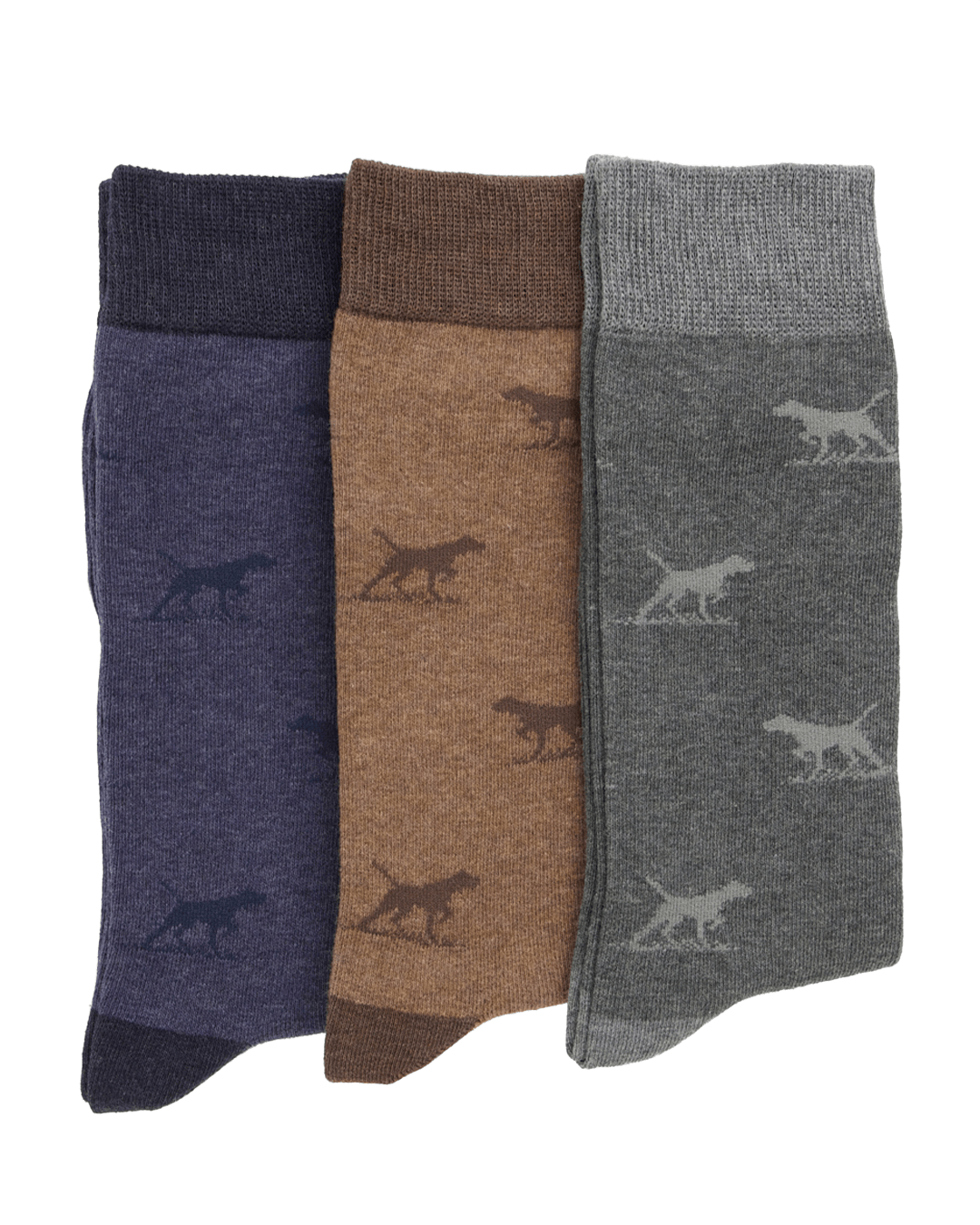 Rodd & Gunn Socks Rodd & Gunn Multicolour Dogs-a-Plenty Socks 3 Pack (Washed)