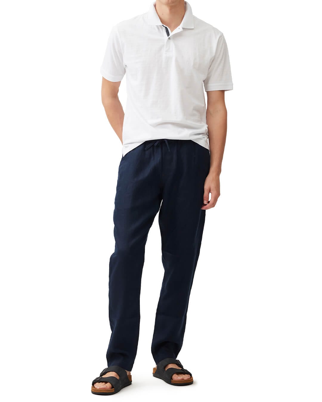 RODD & GUNN Trousers Rodd & Gunn Linen Resort Navy