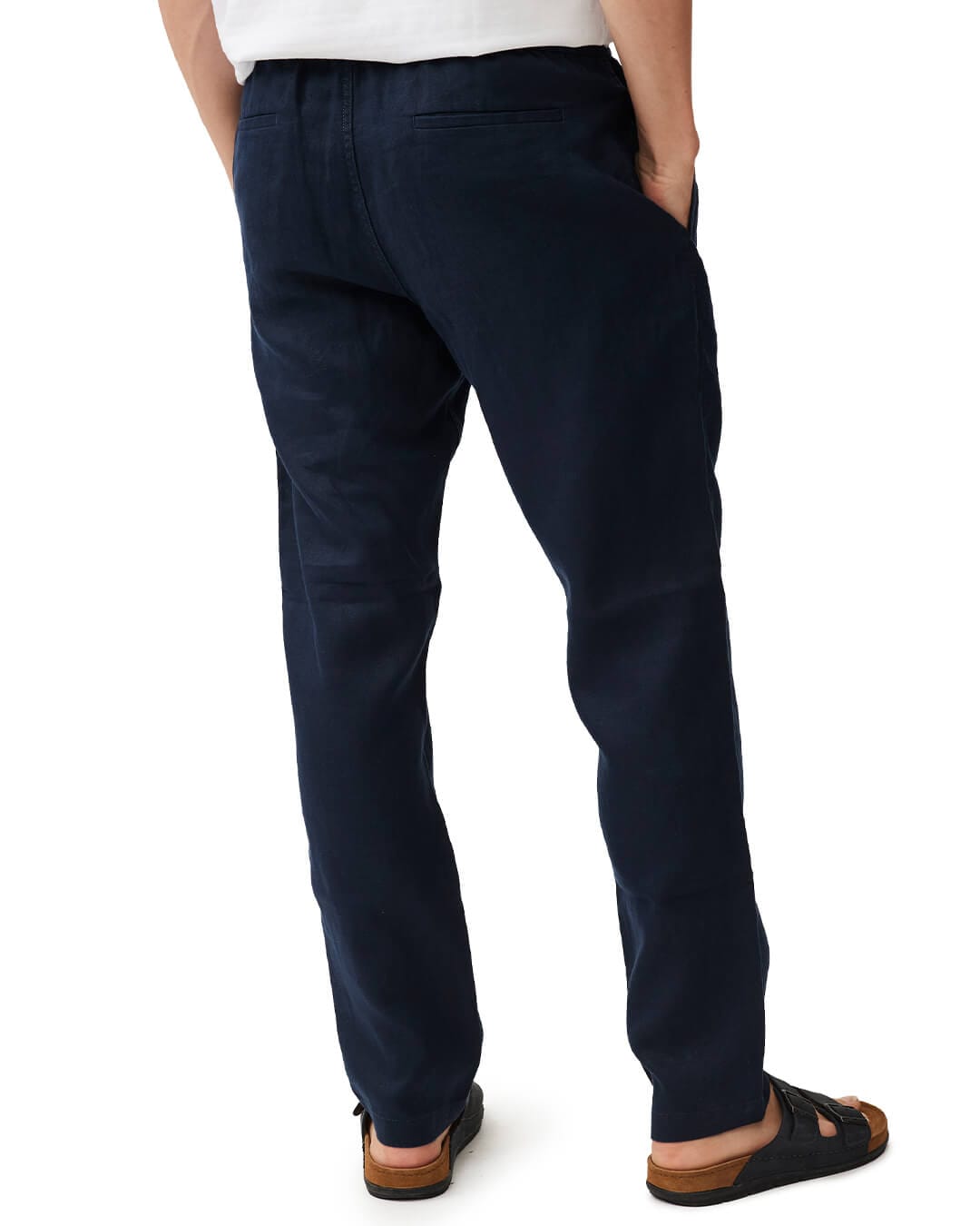 RODD & GUNN Trousers Rodd & Gunn Linen Resort Navy