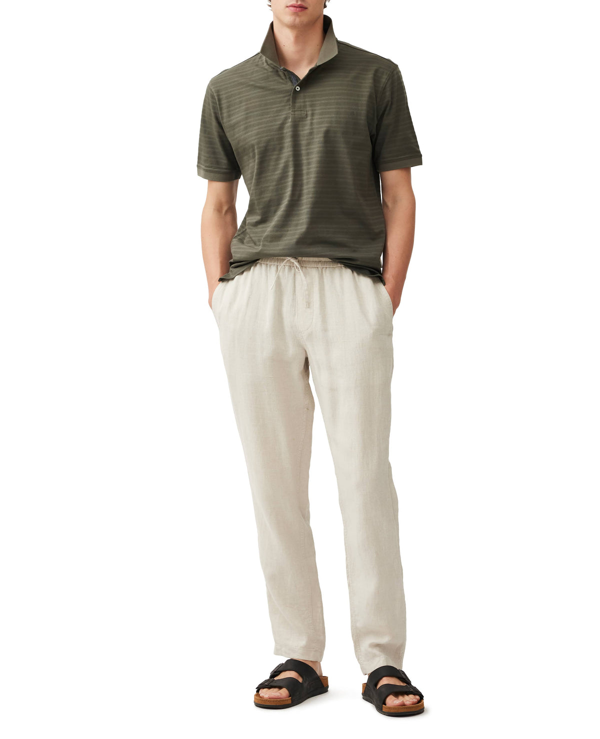 RODD & GUNN Trousers Rodd & Gunn Linen Resort Oatmeal