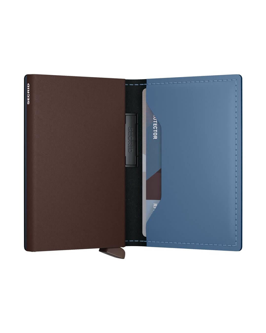 Secrid Wallets One Size Secrid Bandwallet Matte Steel Blue-Brown