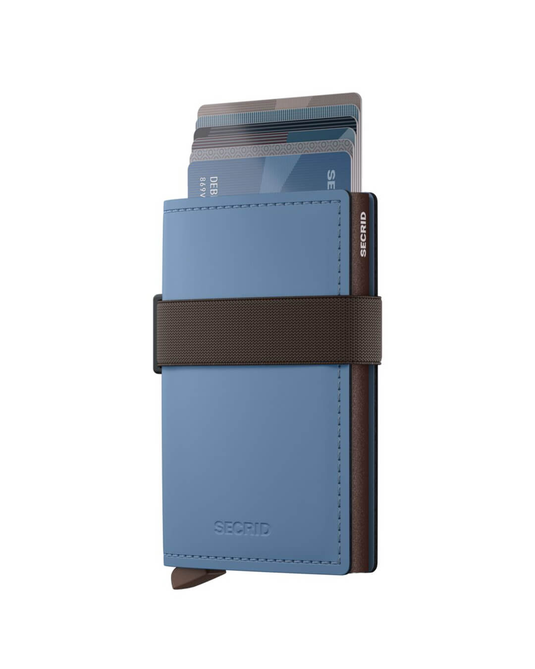 Secrid Wallets One Size Secrid Bandwallet Matte Steel Blue-Brown