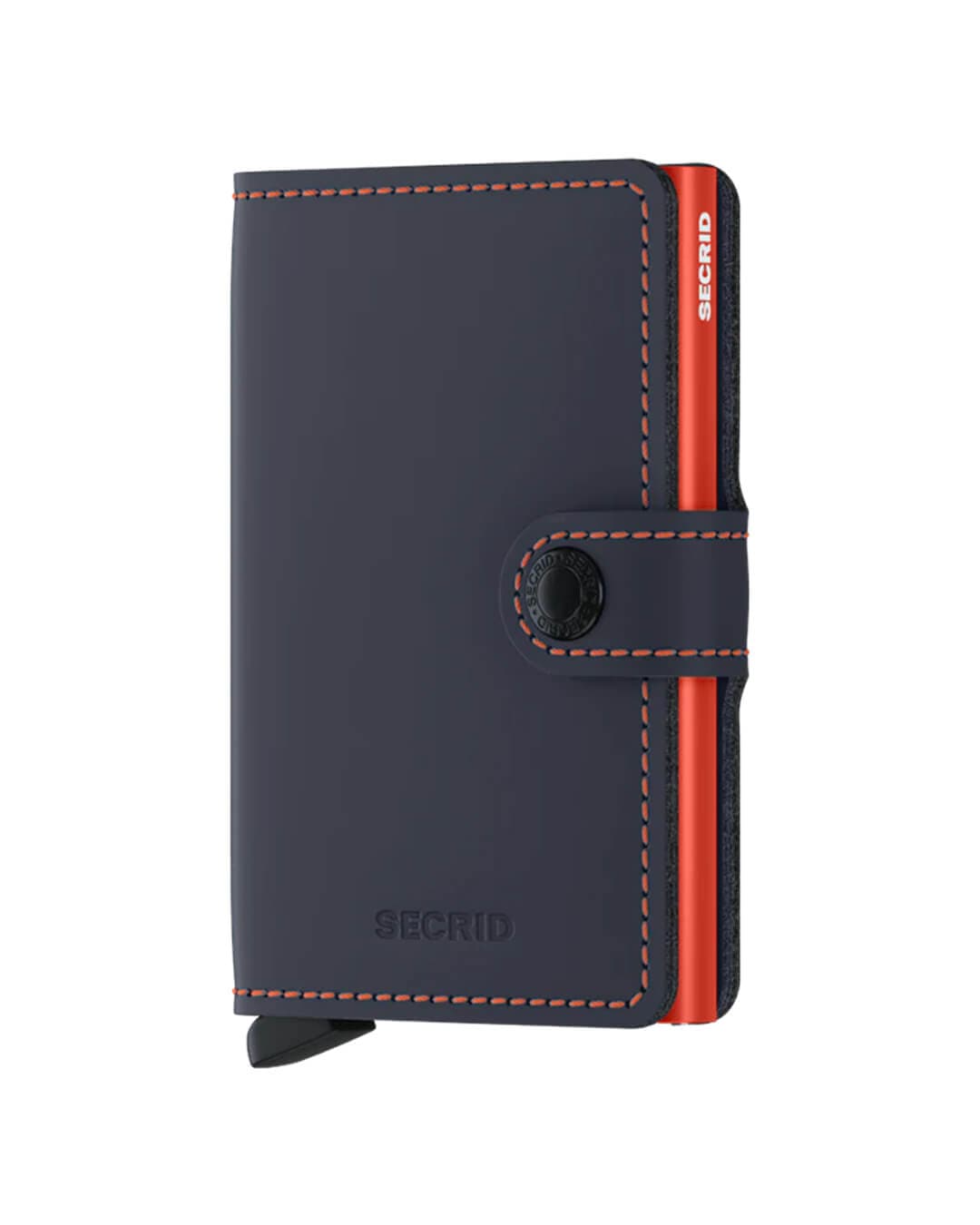 Secrid Wallets ONE Secrid Matte Night Blue Orange Miniwallet