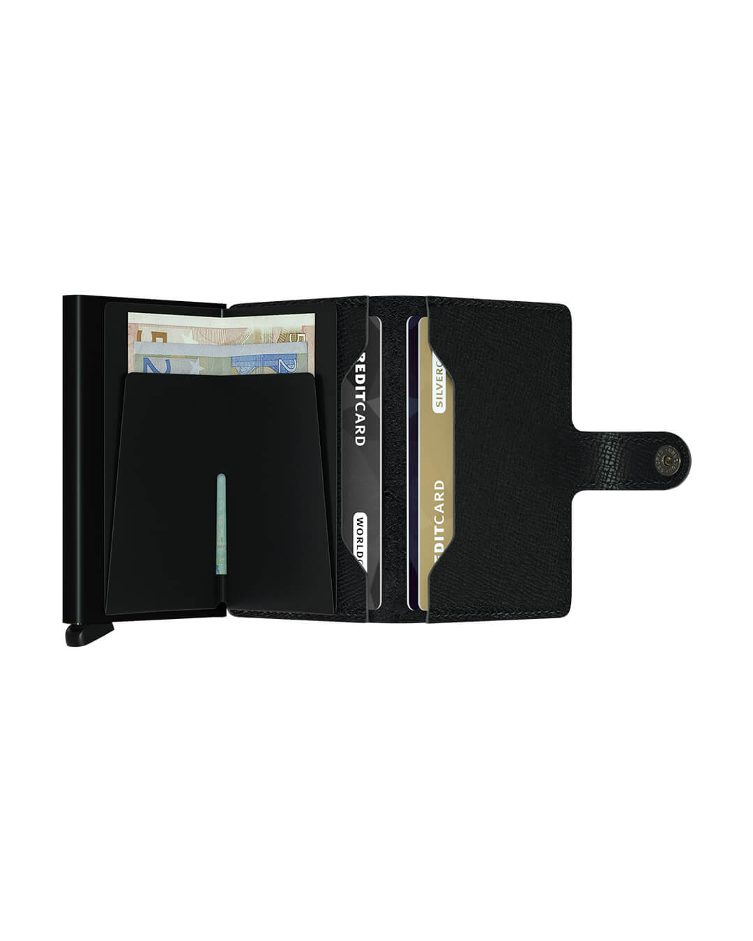 Secrid Wallets One Size Secrid Miniwallet Crisple Black