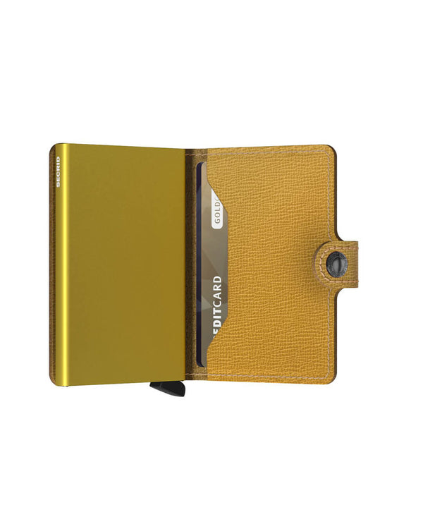 Secrid Miniwallet Crisple Ochre | Bortex - Bortex Fine Tailoring