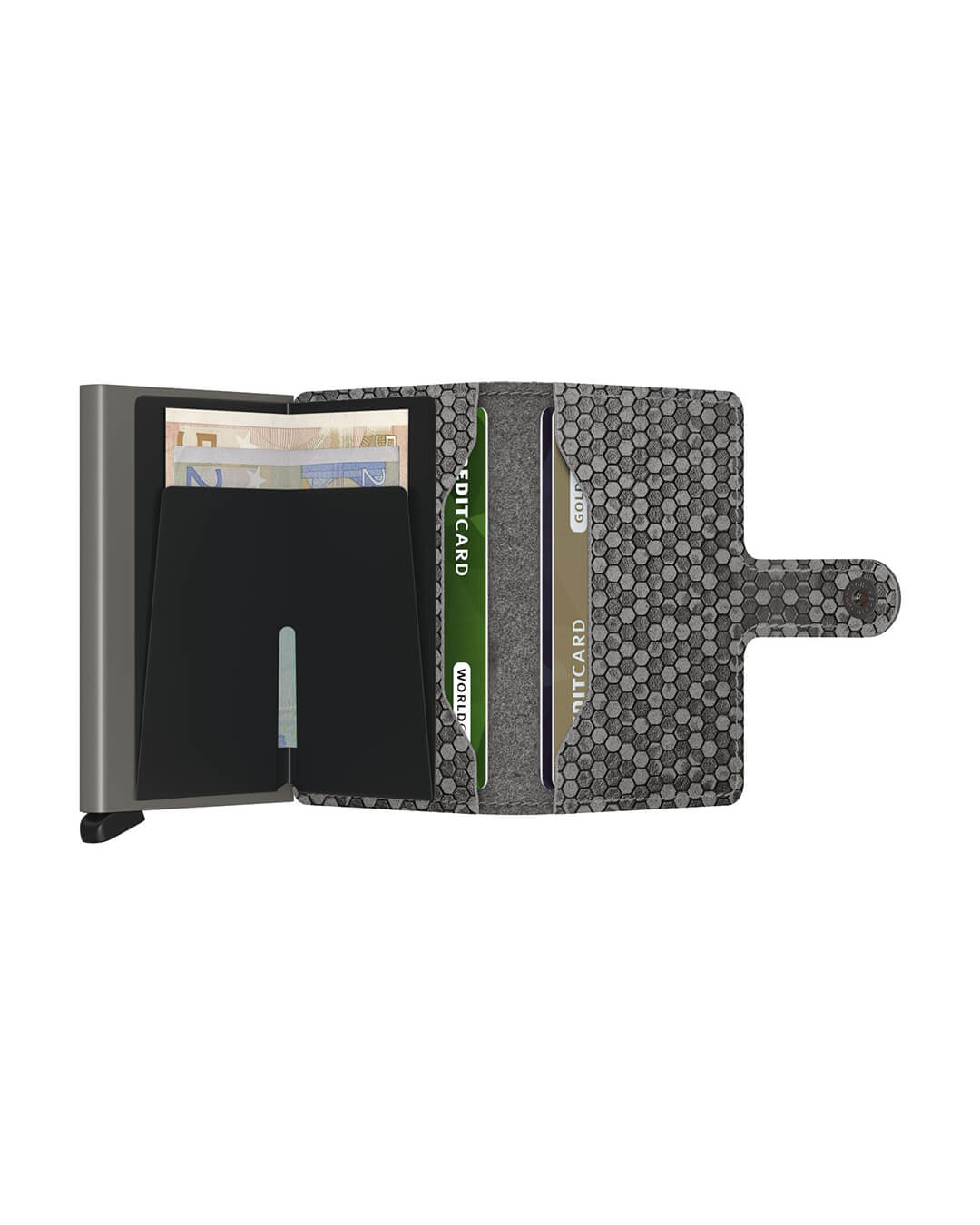 Secrid Wallets One Size Secrid Miniwallet Hexagon Grey