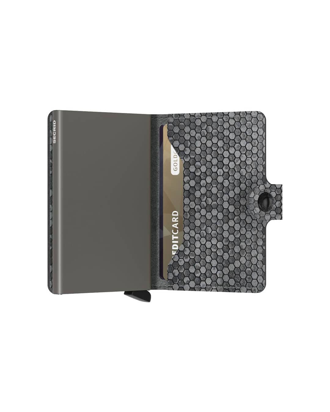 Secrid Wallets One Size Secrid Miniwallet Hexagon Grey