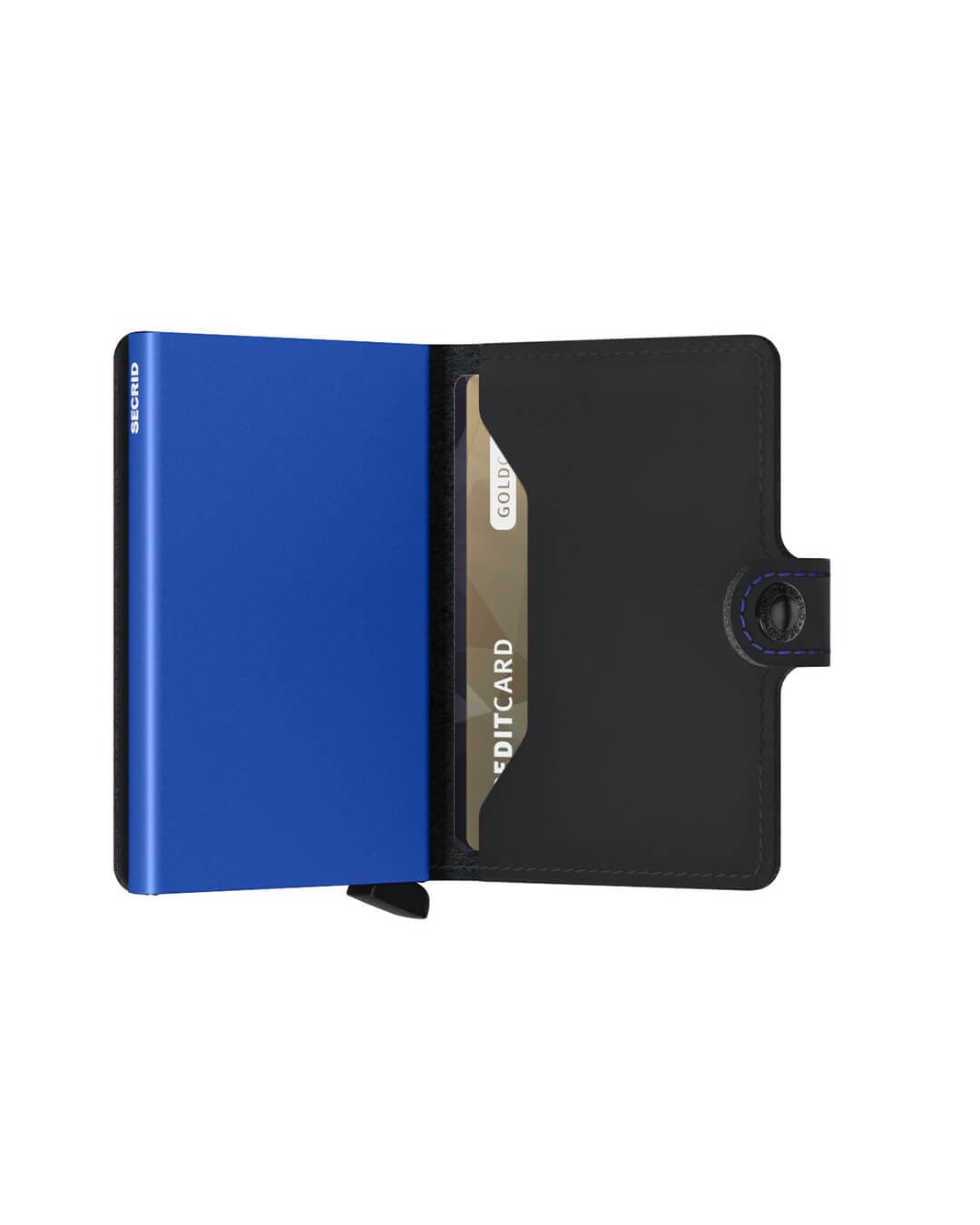 Secrid Wallets One Size Secrid Miniwallet Matte Black &amp; Blue