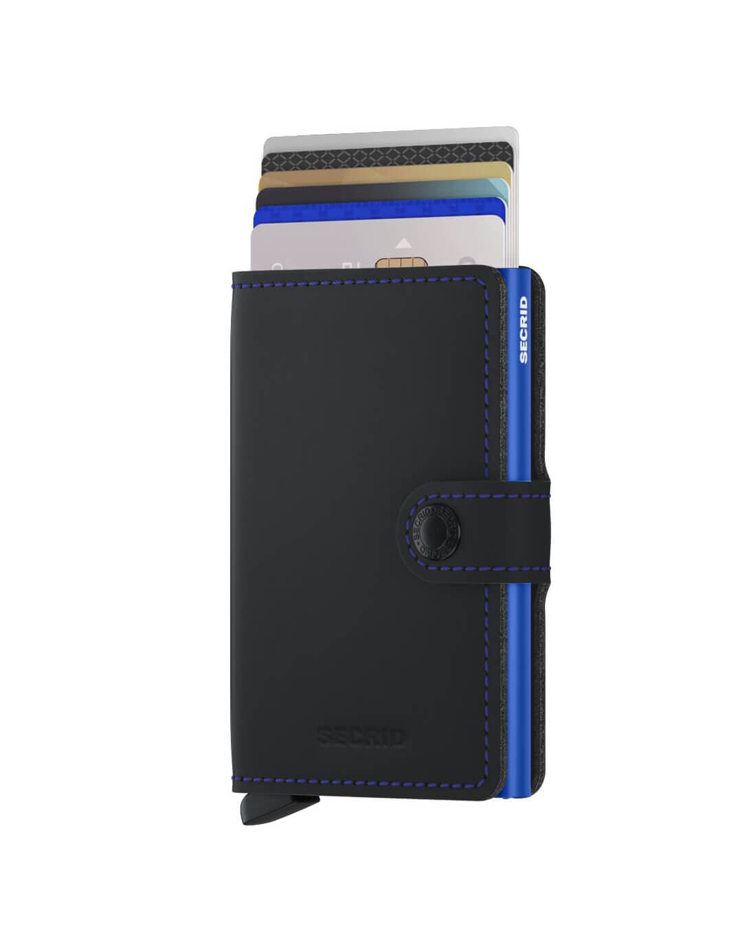 Secrid Wallets One Size Secrid Miniwallet Matte Black &amp; Blue