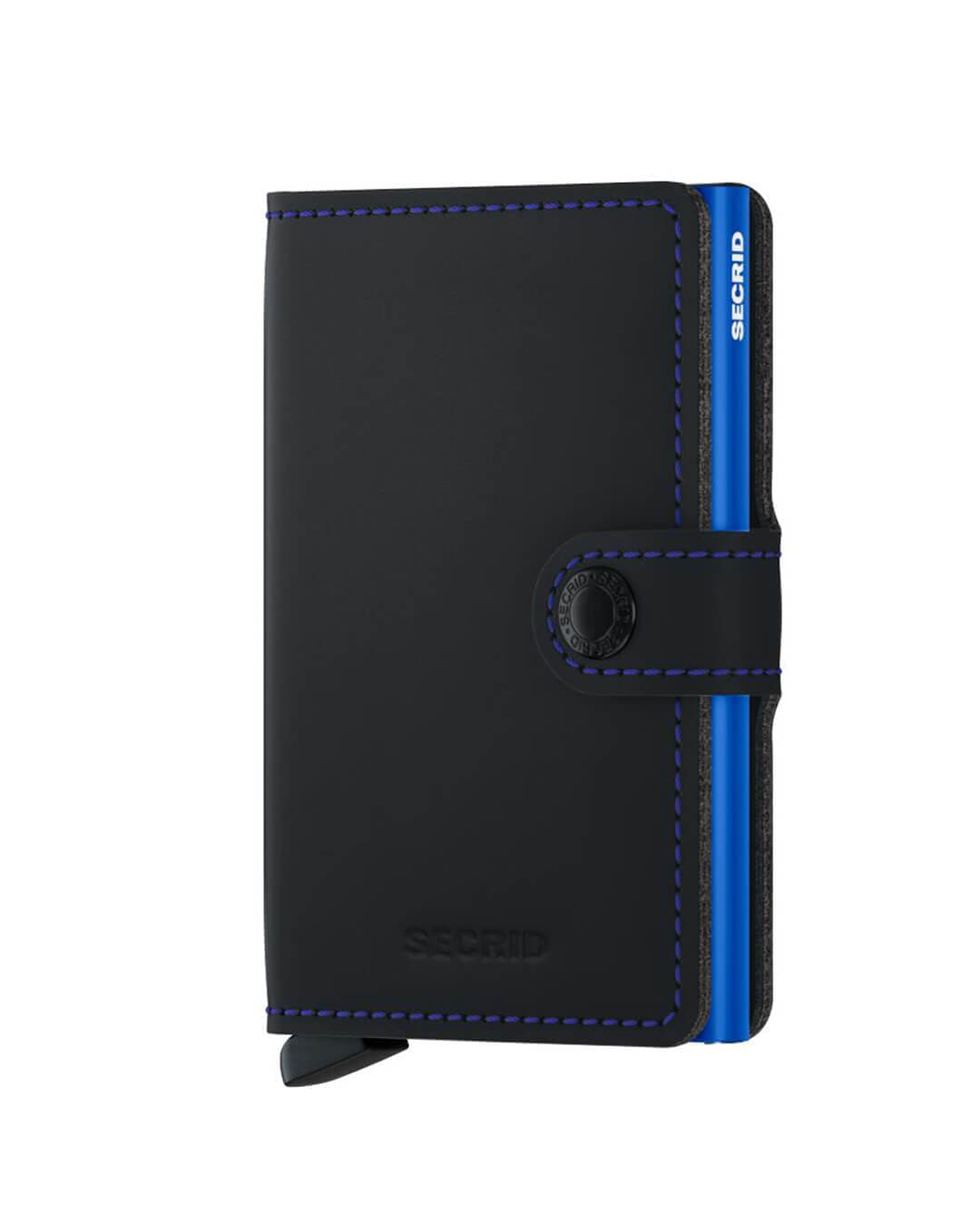 Secrid Wallets One Size Secrid Miniwallet Matte Black &amp; Blue