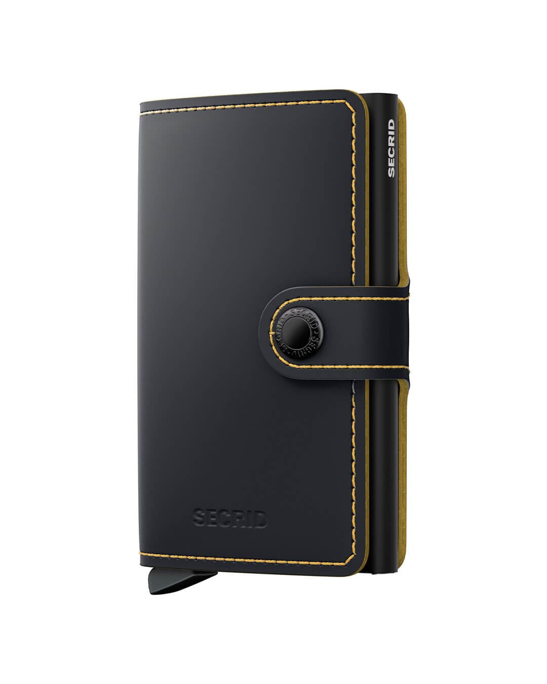 Secrid Wallets One Size Secrid Miniwallet Matte Black &amp; Ochre