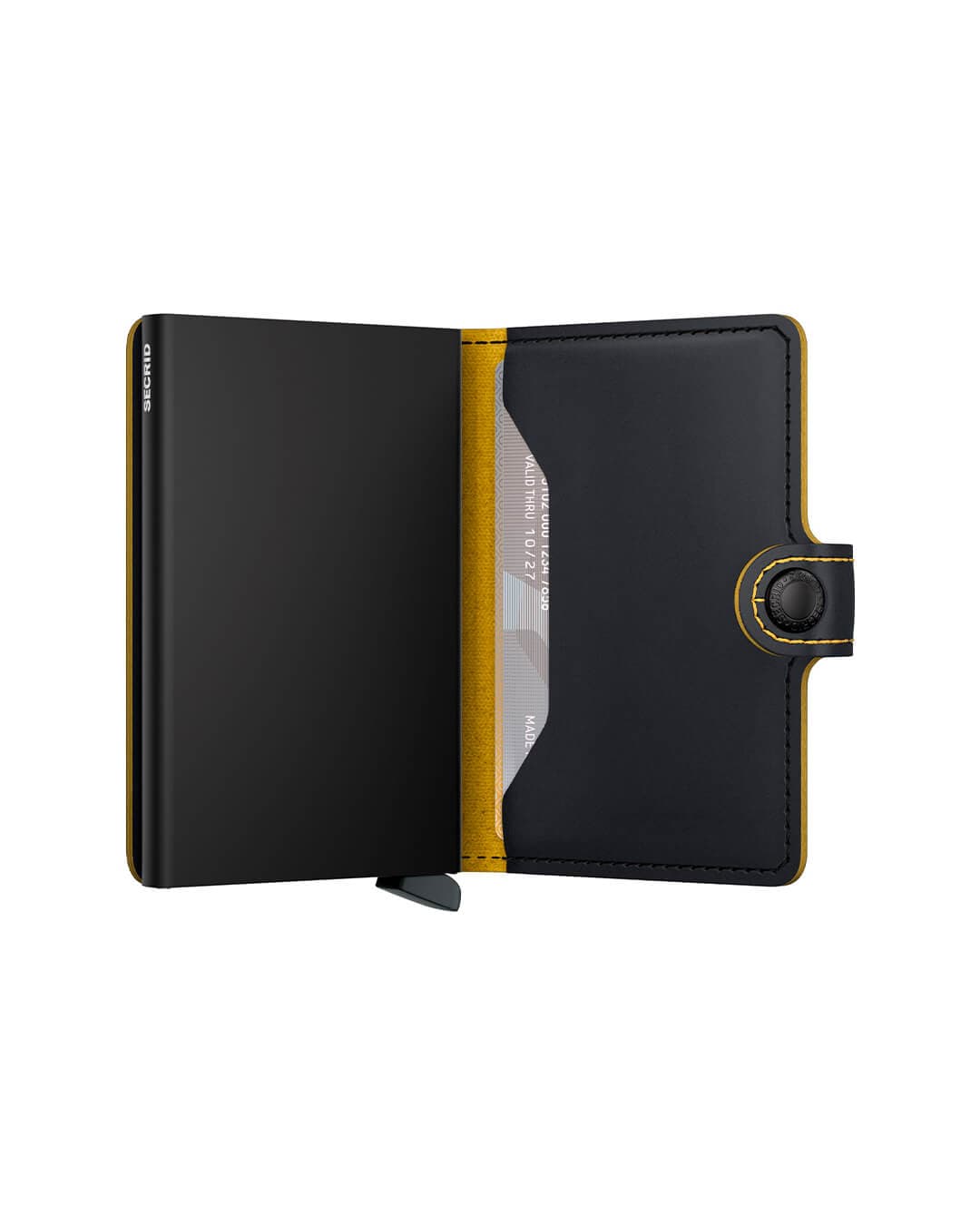 Secrid Wallets One Size Secrid Miniwallet Matte Black &amp; Ochre