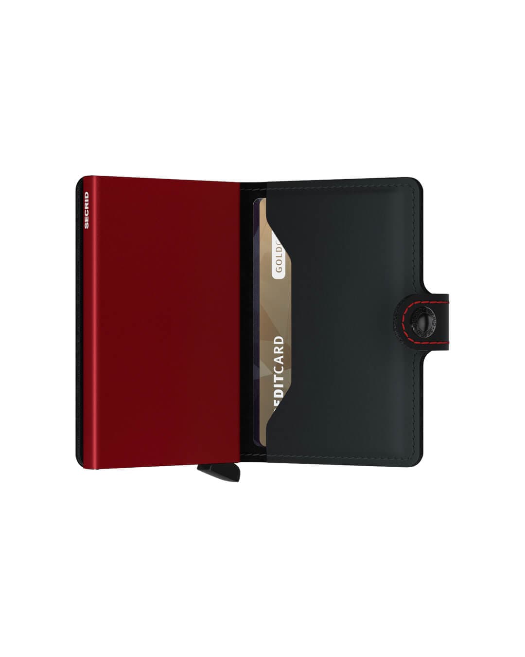 Secrid Wallets One Size Secrid Miniwallet Matte Black & Red