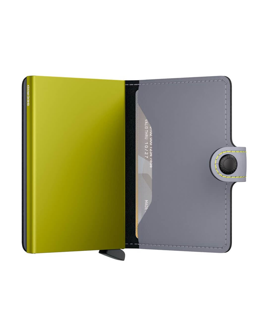 Secrid Wallets One Size Secrid Miniwallet Matte Grey & Lime