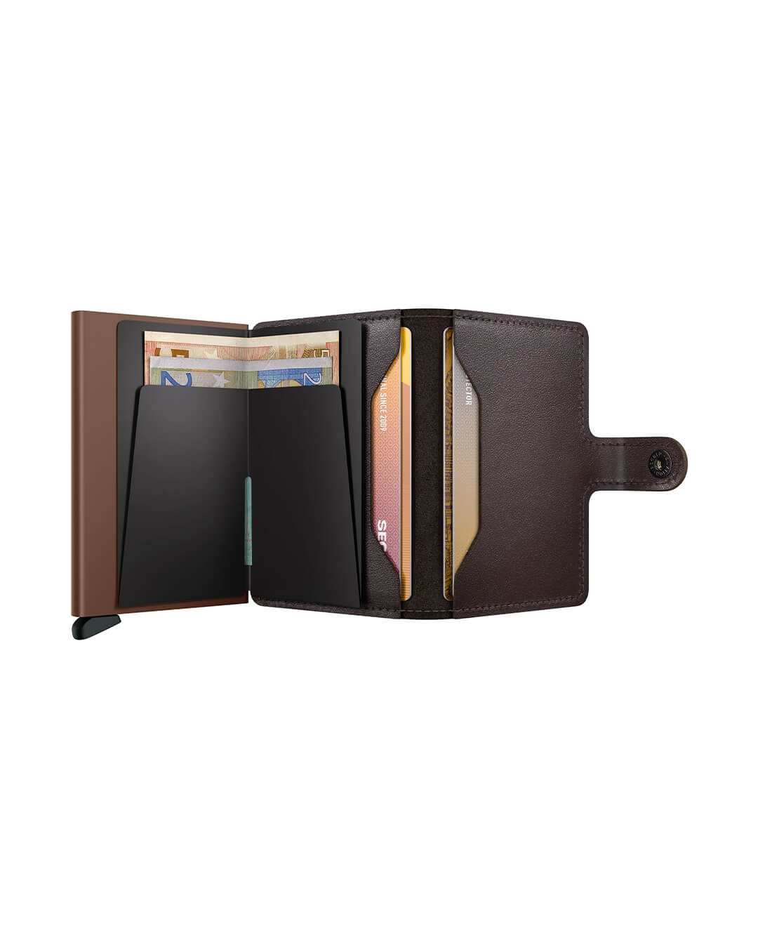 Secrid Wallets One Size Secrid Miniwallet Original Chocolate