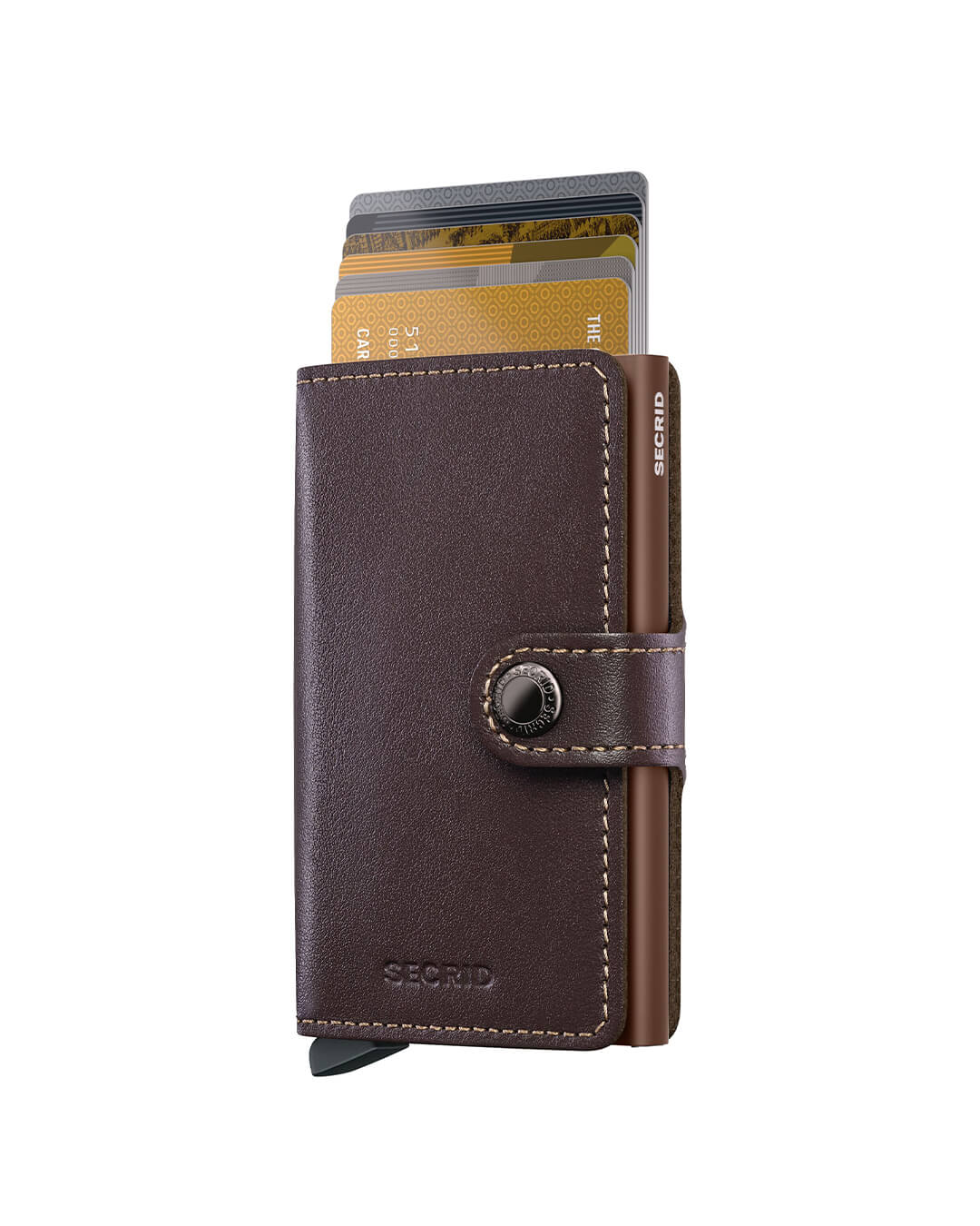 Secrid Wallets One Size Secrid Miniwallet Original Chocolate