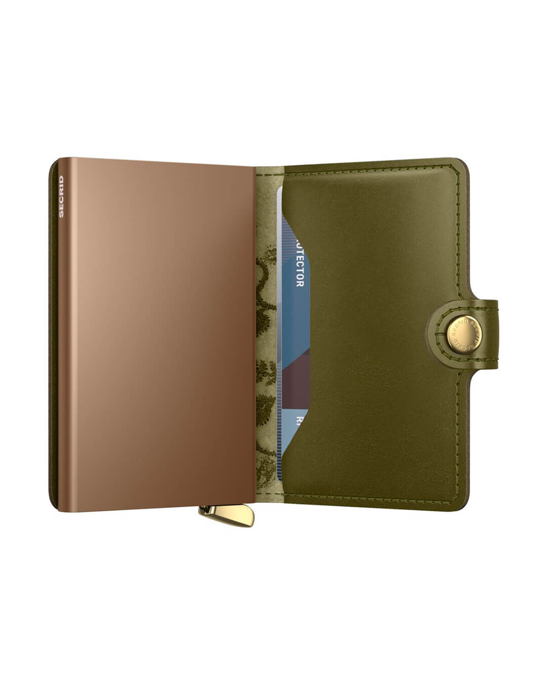 Secrid Wallets One Size Secrid Miniwallet Stitch Floral Olive+