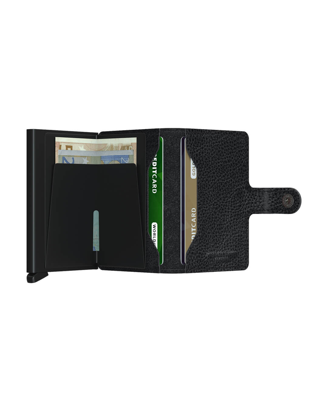 Secrid Wallets One Size Secrid Miniwallet Vegetable Tanned Black-Black