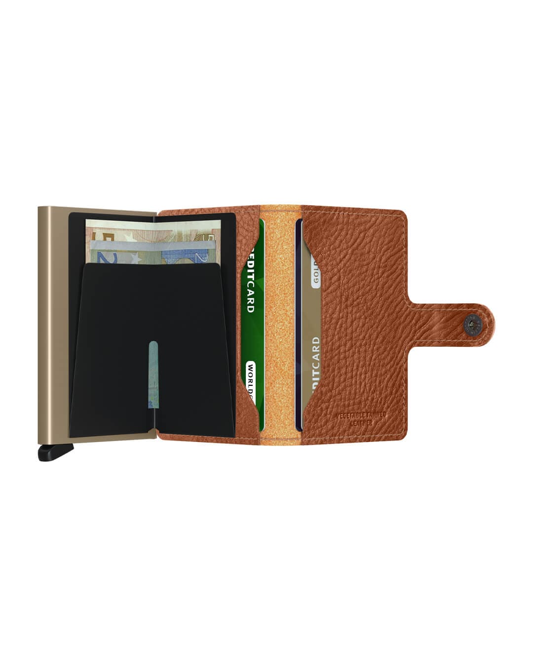 Secrid Wallets One Size Secrid Miniwallet Vegetable Tanned Caramello-Sand