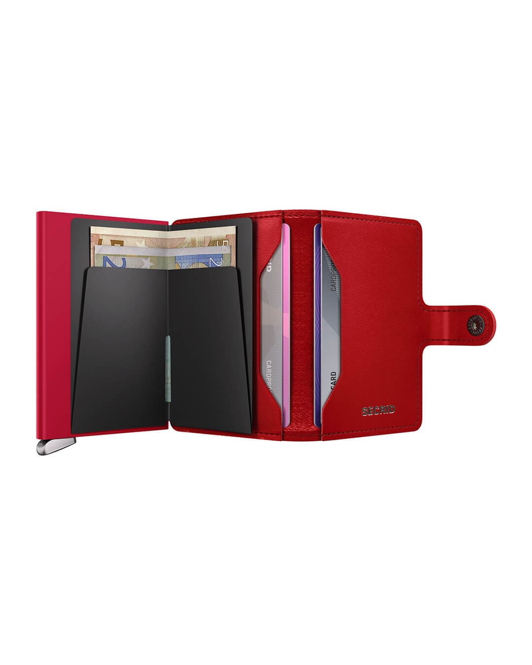 Secrid Wallets One Size Secrid Premium Miniwallet Emboss Diamond Red