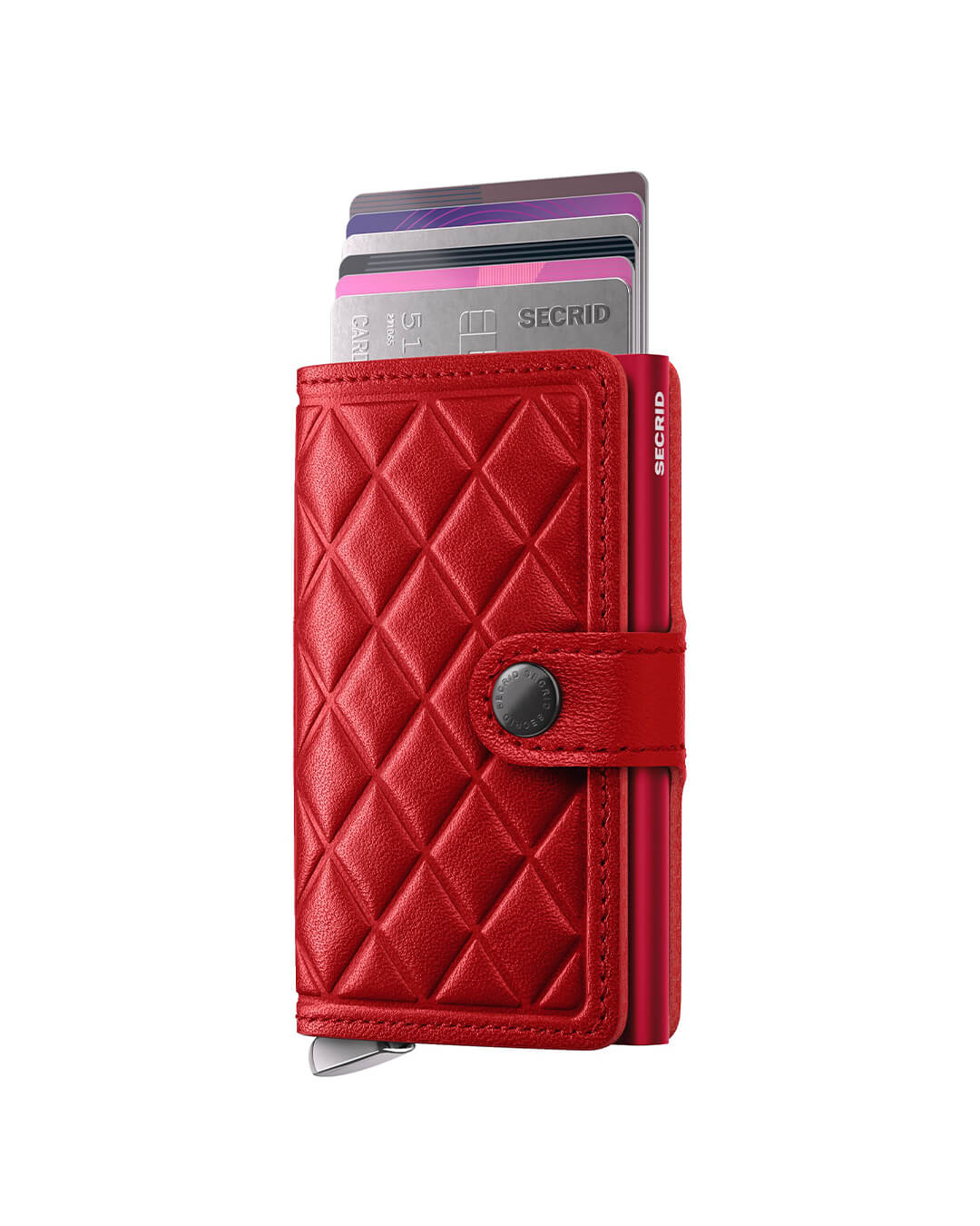Secrid Wallets One Size Secrid Premium Miniwallet Emboss Diamond Red