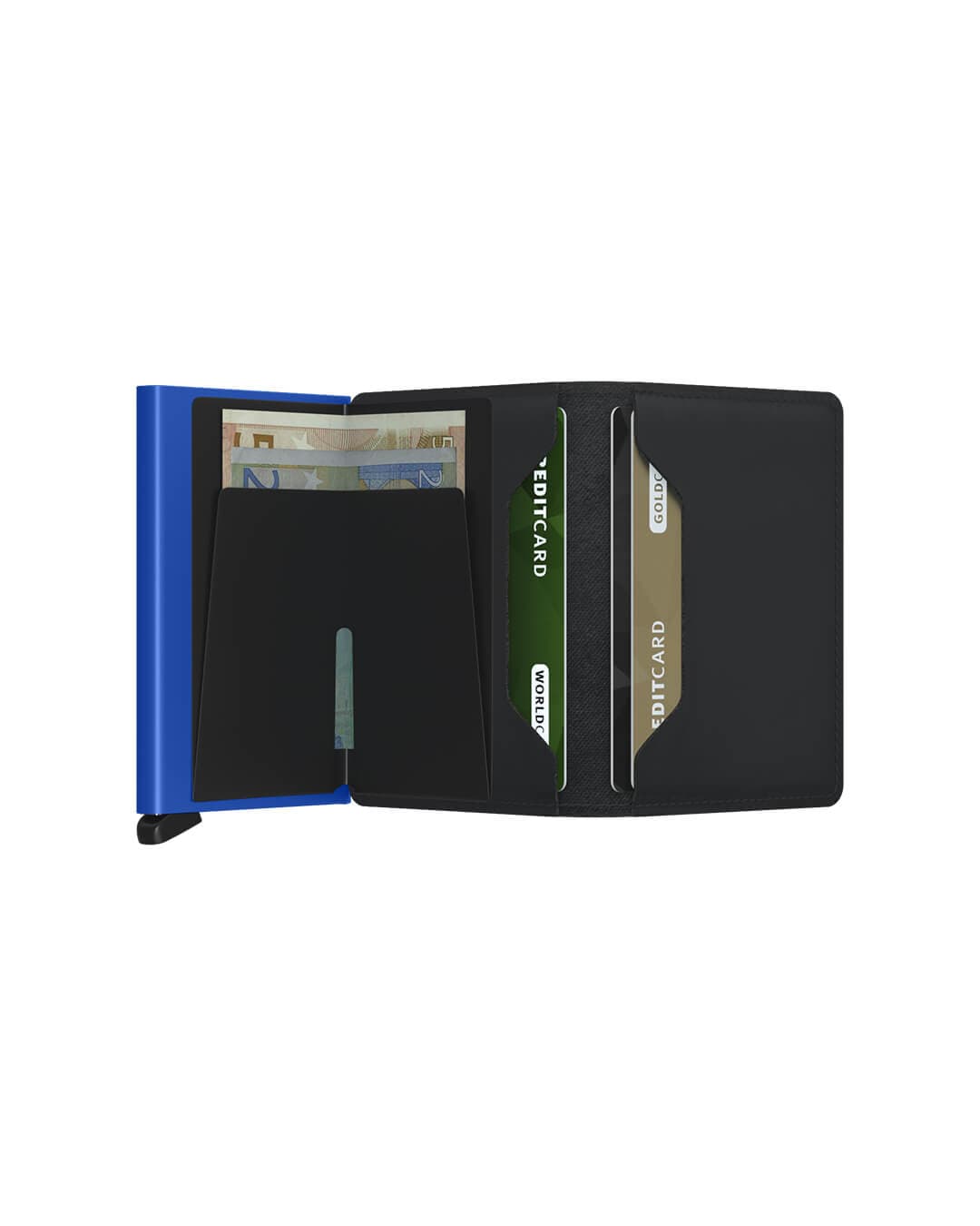 Secrid Wallets One Size Secrid Slimwallet Matte Black & Blue