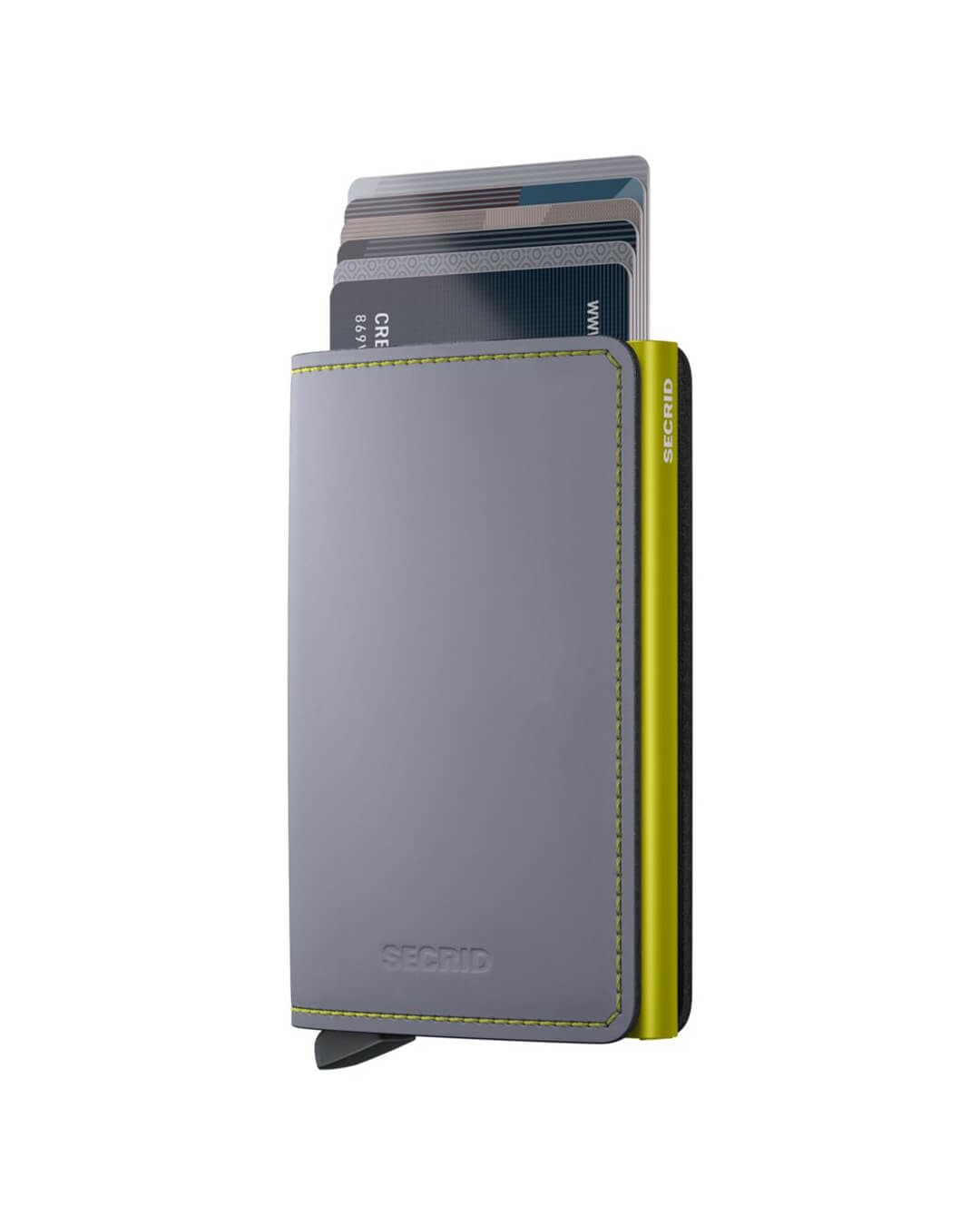 Secrid Wallets One Size Secrid Slimwallet Matte Grey & Lime