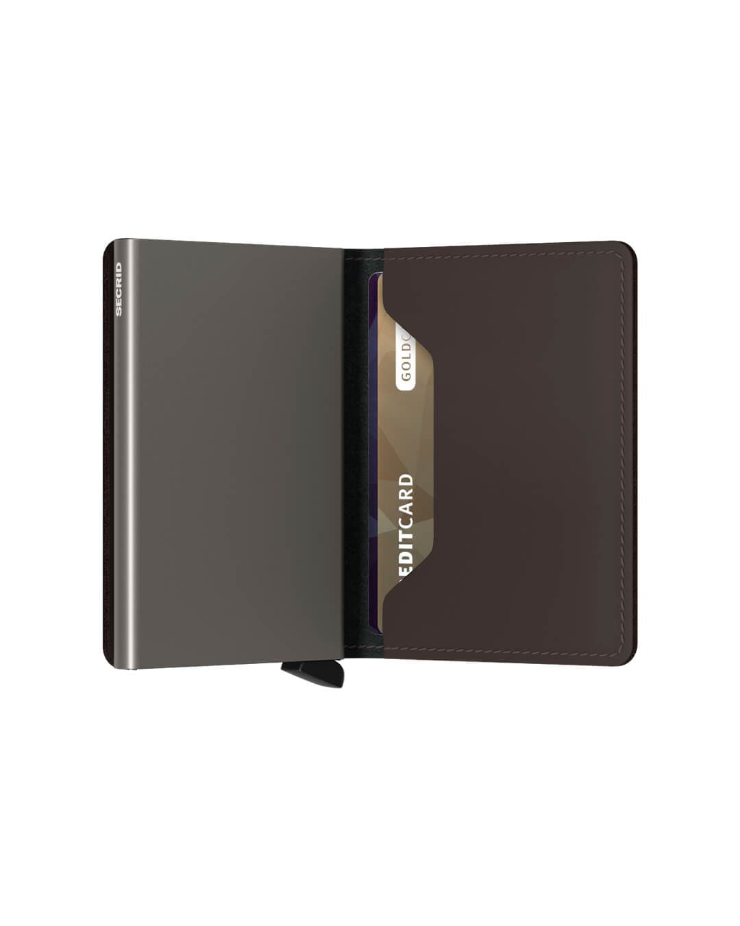 Secrid Wallets One Size Secrid Slimwallet Matte Truffle