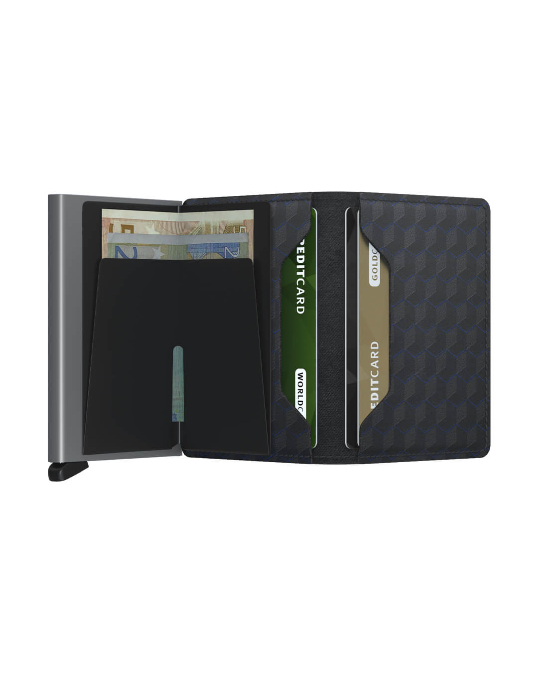 Secrid Wallets One Size Secrid Slimwallet Optical Black-Titanium