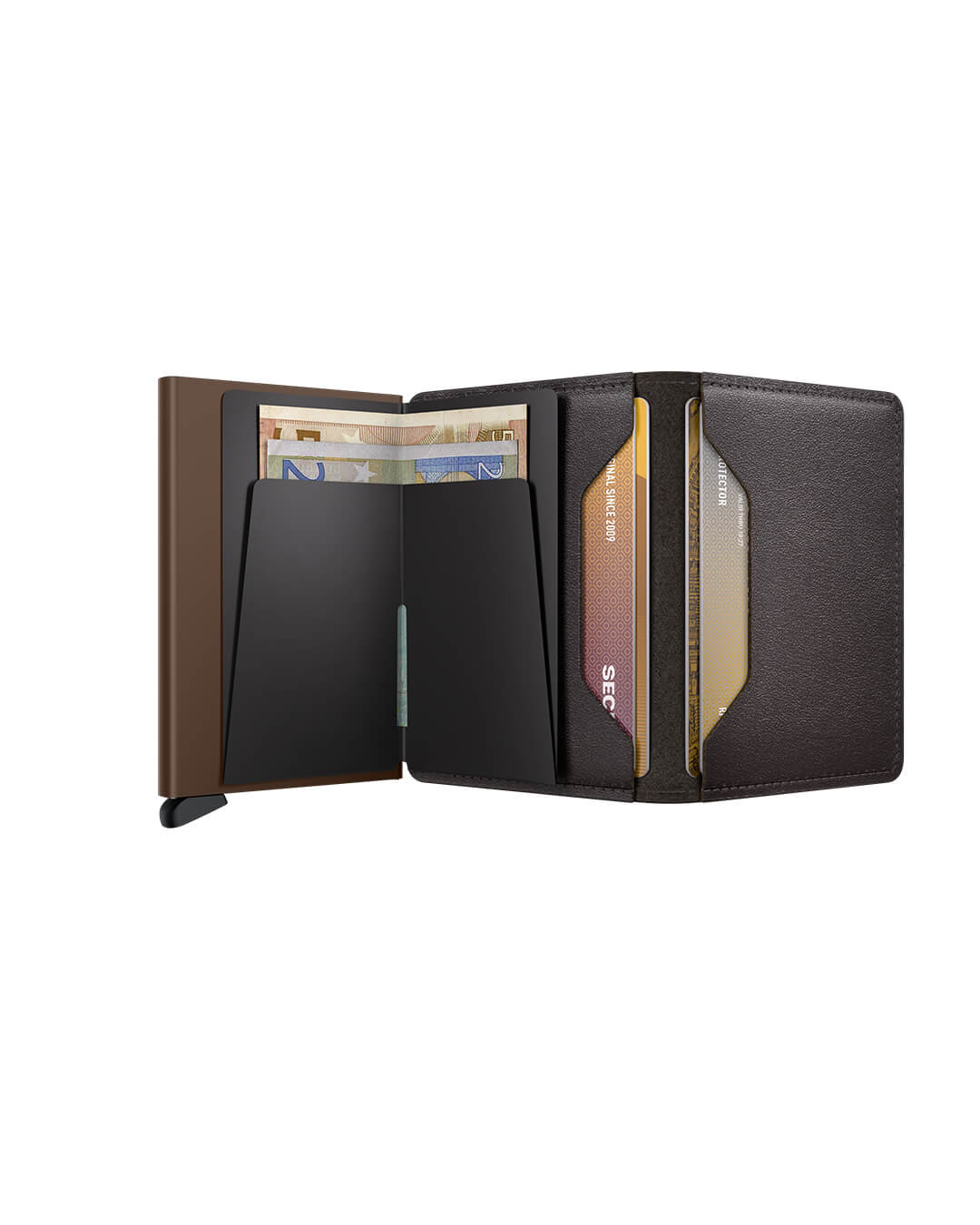 Secrid Wallets One Size Secrid Slimwallet Original Chocolate