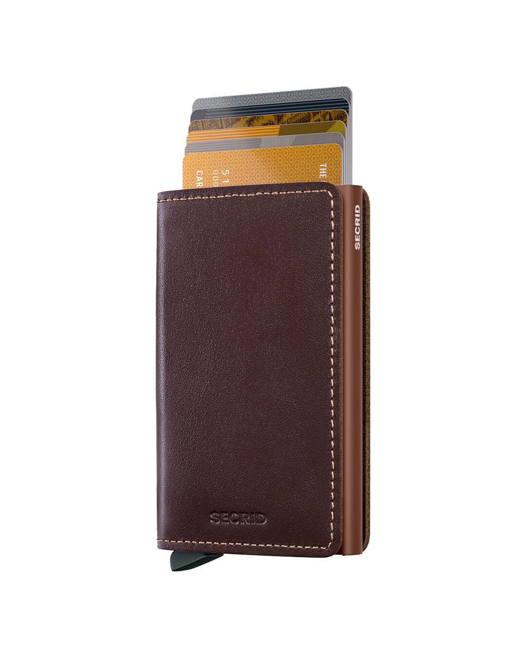 Secrid Wallets One Size Secrid Slimwallet Original Chocolate