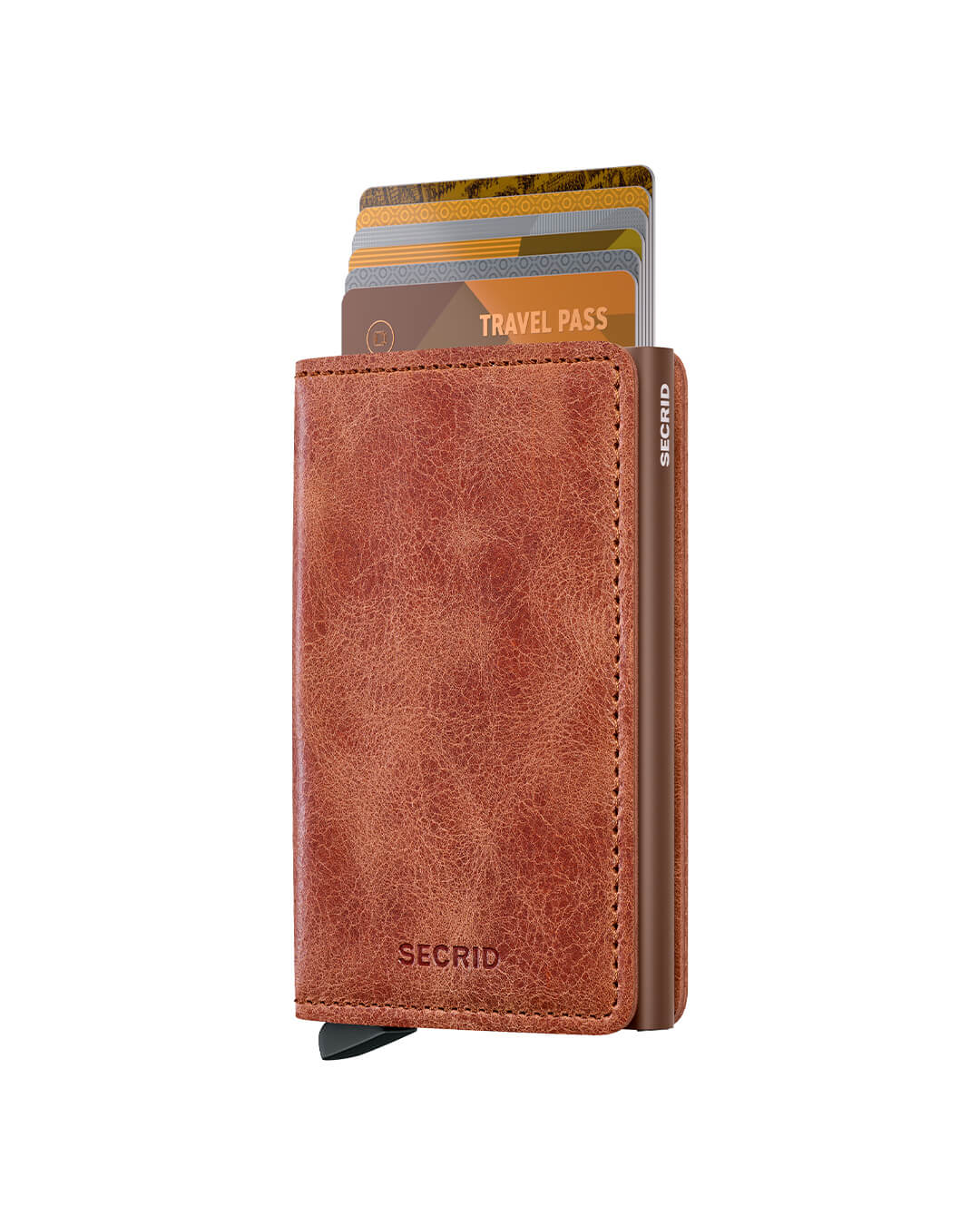 Secrid Wallets One Size Secrid Slimwallet Vintage Cognac-Brown