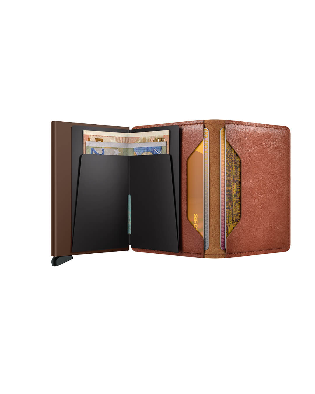 Secrid Wallets One Size Secrid Slimwallet Vintage Cognac-Brown