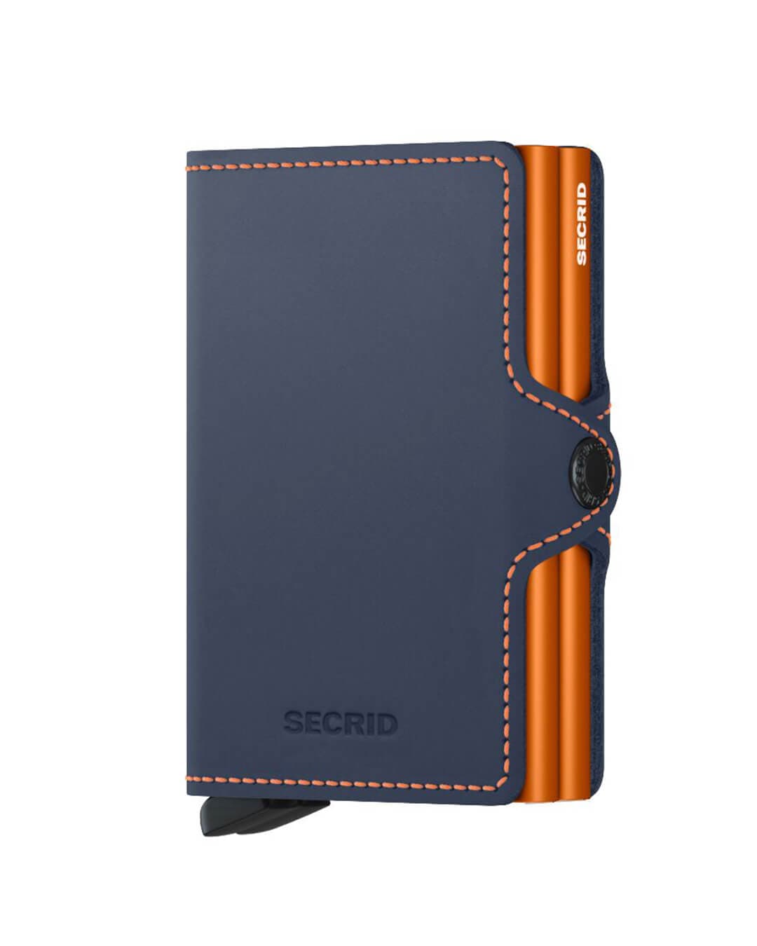 Secrid Wallets One Size Secrid Twinwallet Matte Night Blue-Orange