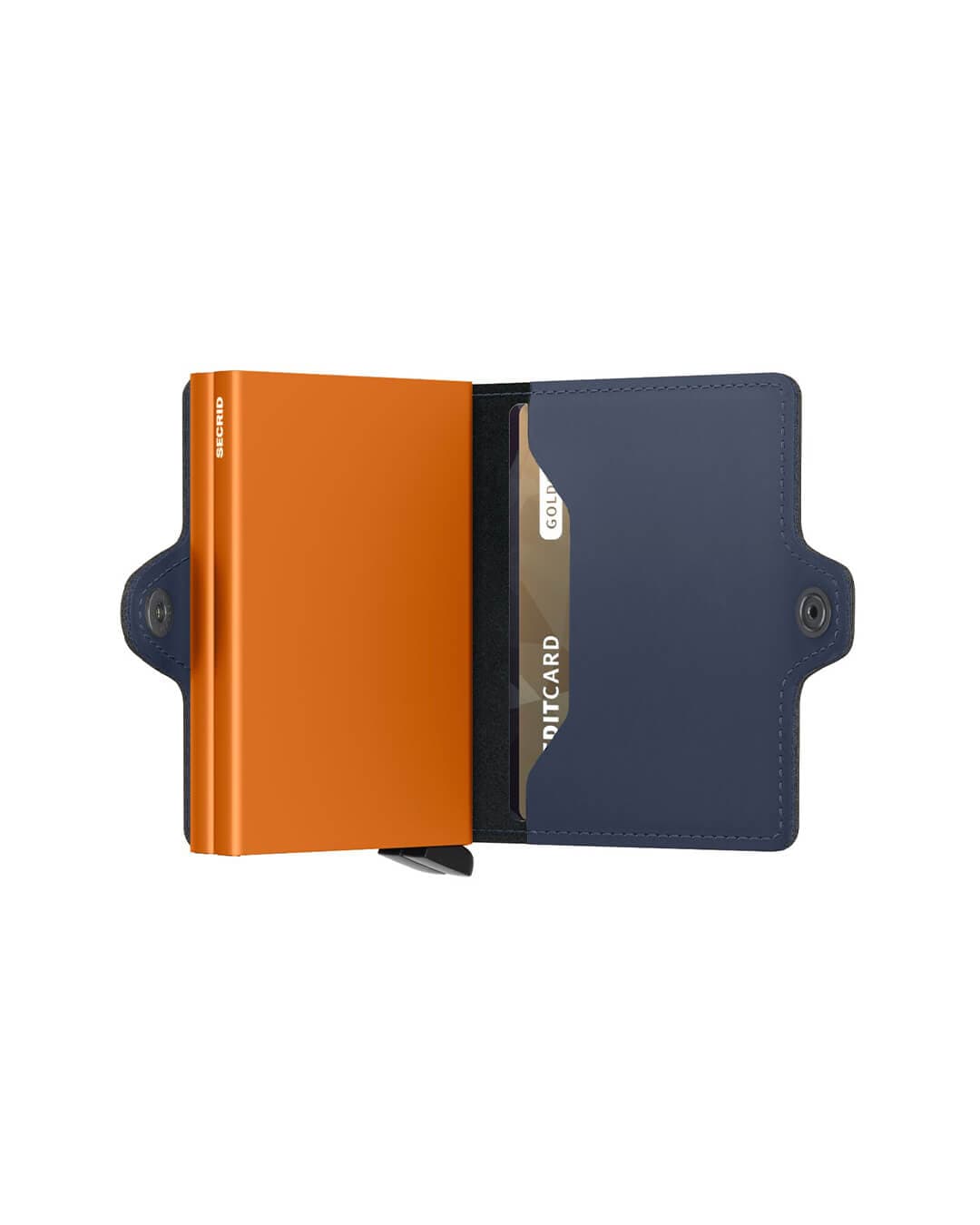 Secrid Wallets One Size Secrid Twinwallet Matte Night Blue-Orange