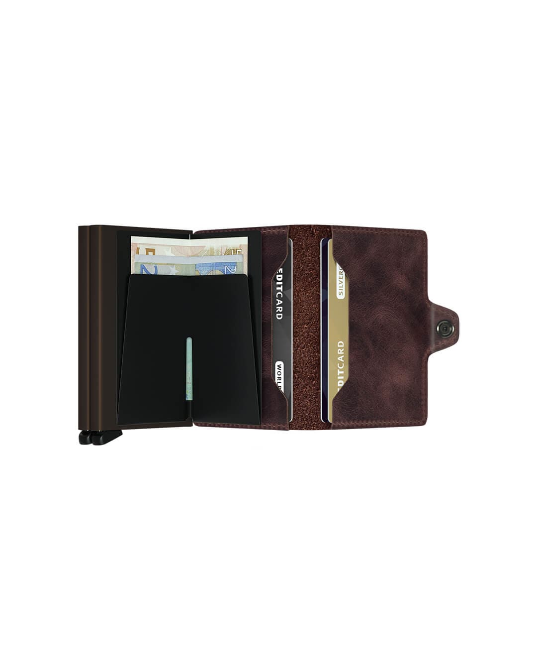 Secrid Wallets One Size Secrid Twinwallet Vintage Chocolate