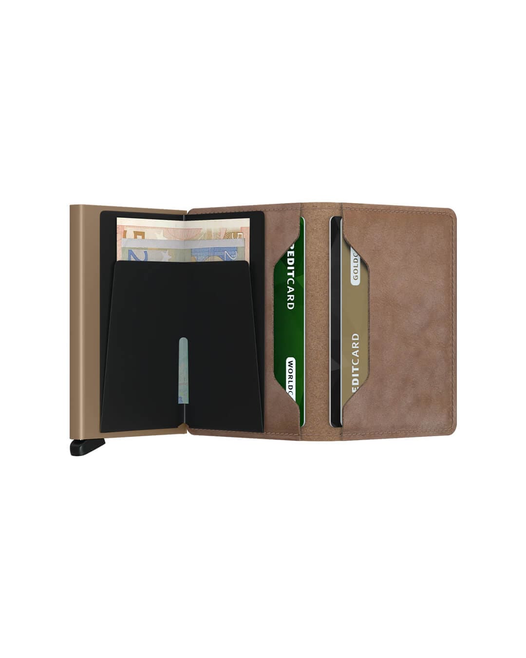 SECRID Wallets ONE Secrid Vintage Taupe Slimwallet