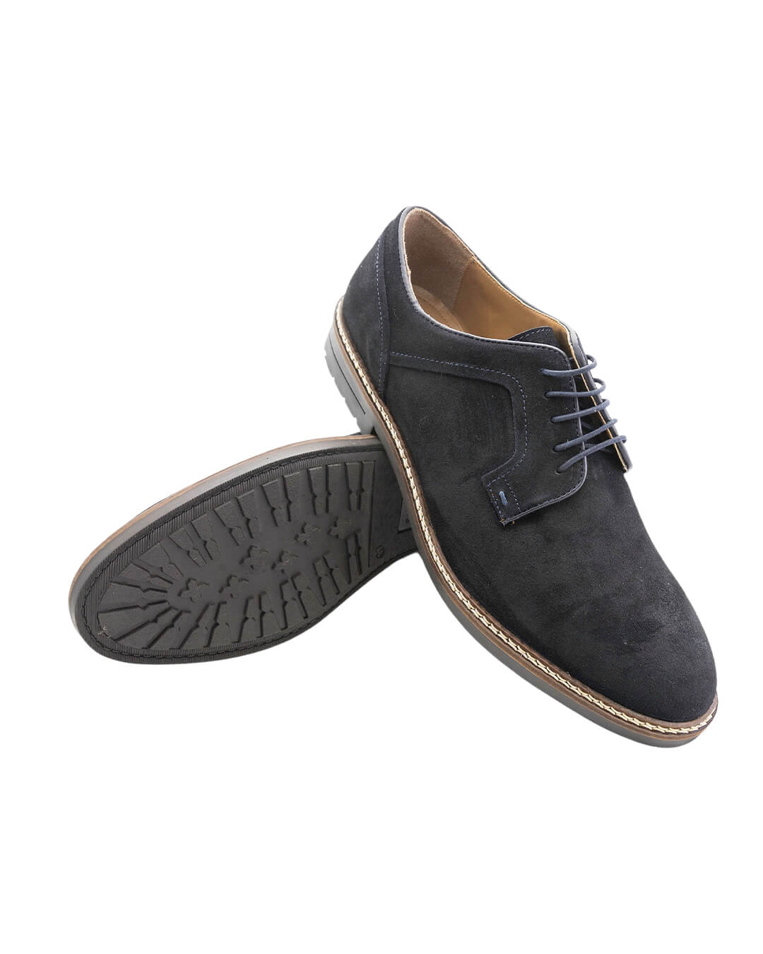 Sloane Shoes Sloane Elliott Navy Suede Lace Up Shoes