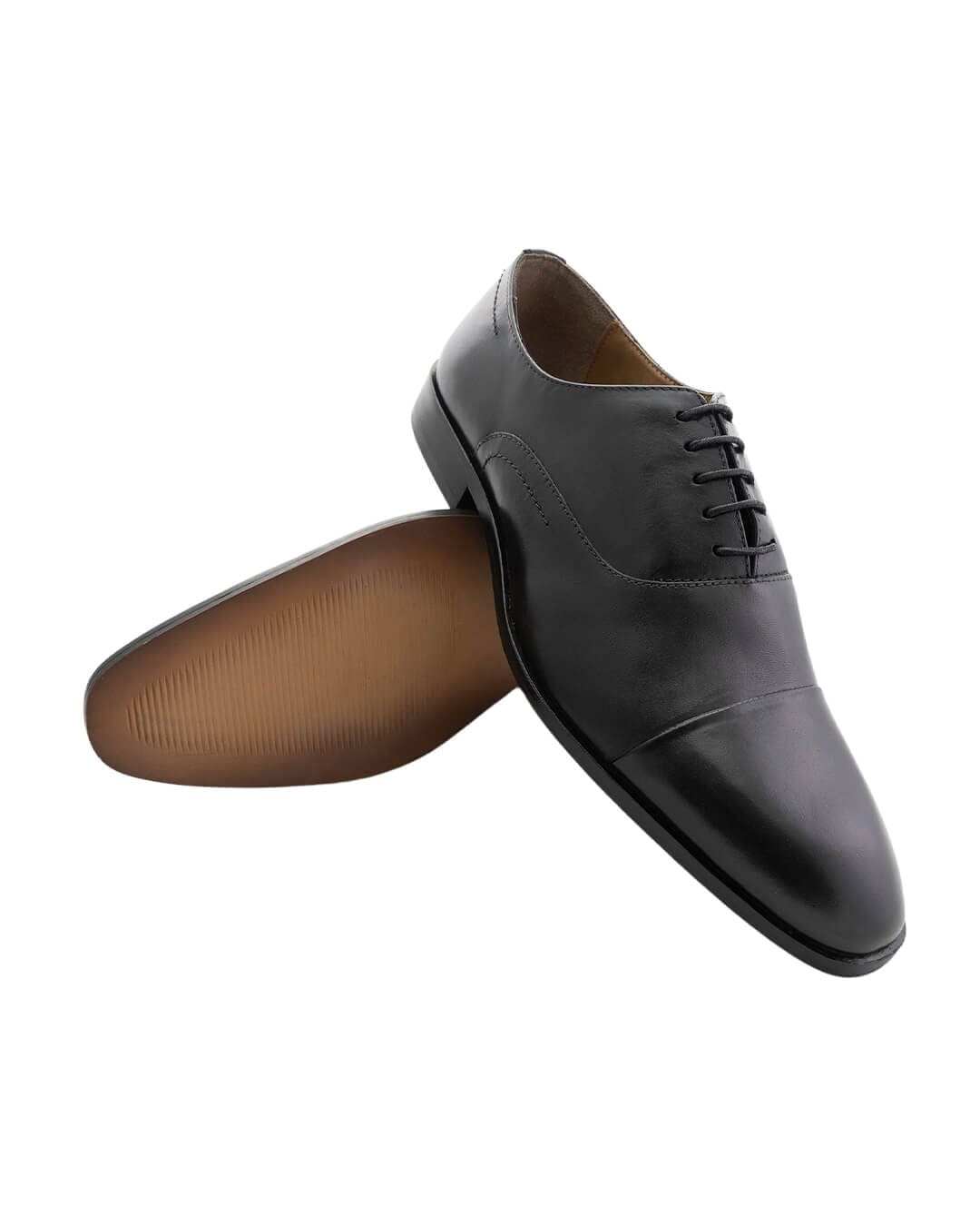 Sloane Shoes Sloane Garcia Black Toe Cap Leather Shoes