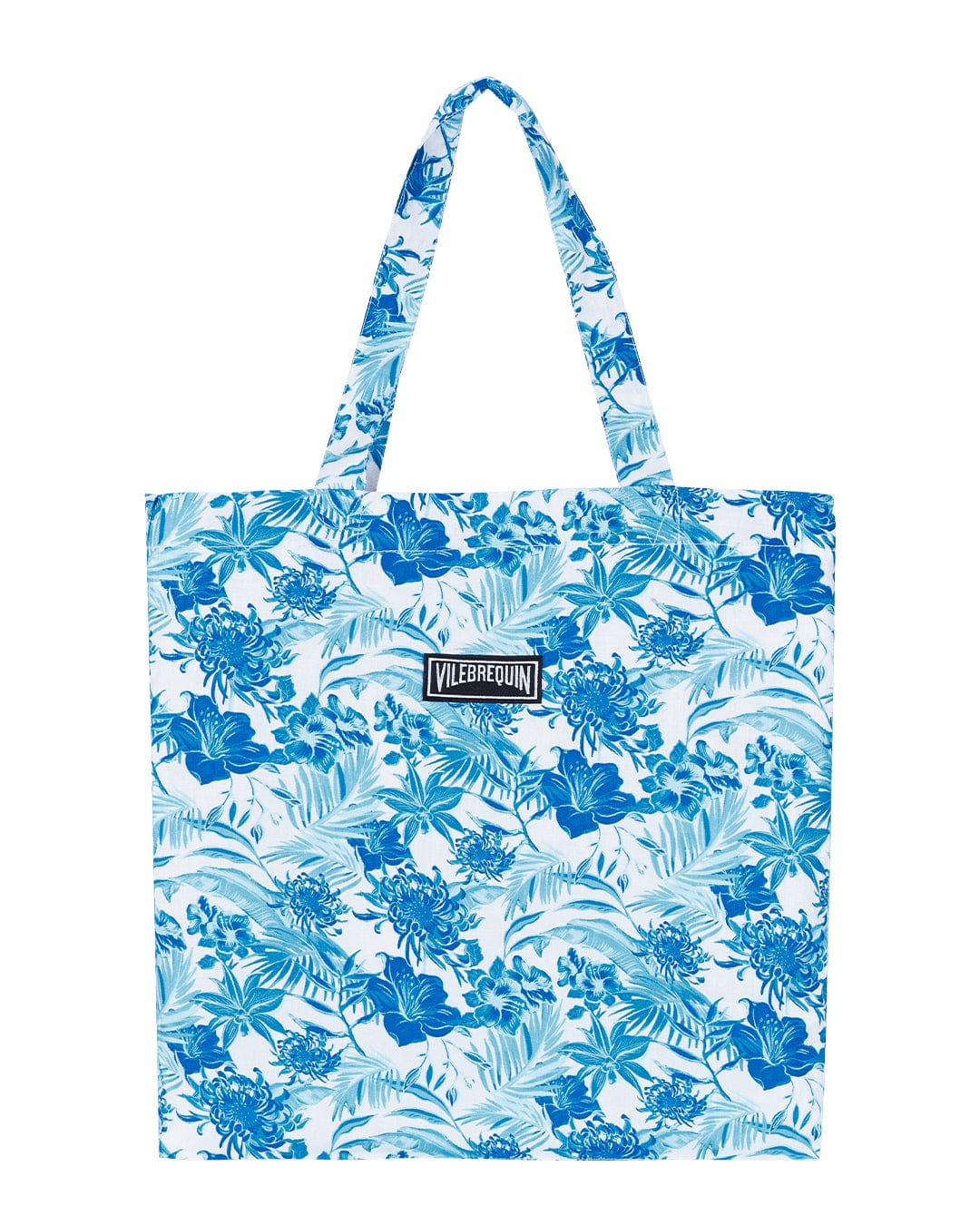 Vilebrequin Bags ONE Vilebrequin Unisex Linen Beach Bag With Tahiti Flowers