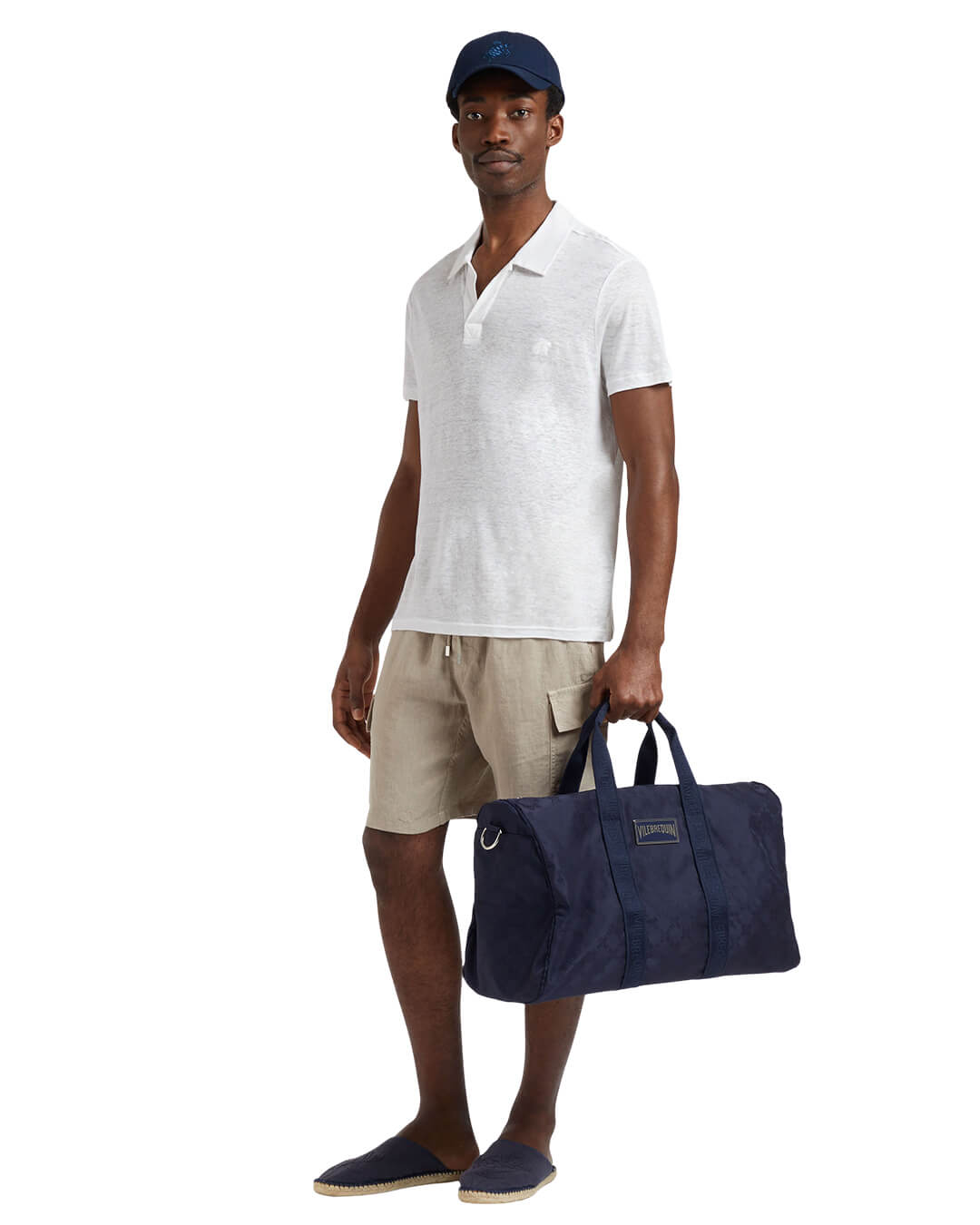 Vilebrequin Polo Shirts Vilebrequin Blanc Pyramid Polo Shirt