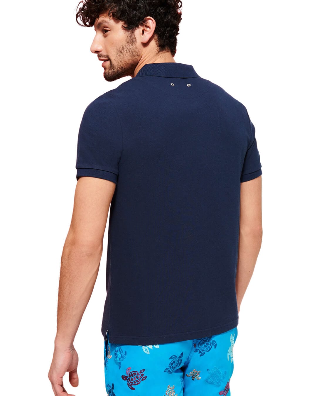 Vilebrequin Polo Shirts Vilebrequin Navy Organic Cotton Pique Polo Shirt