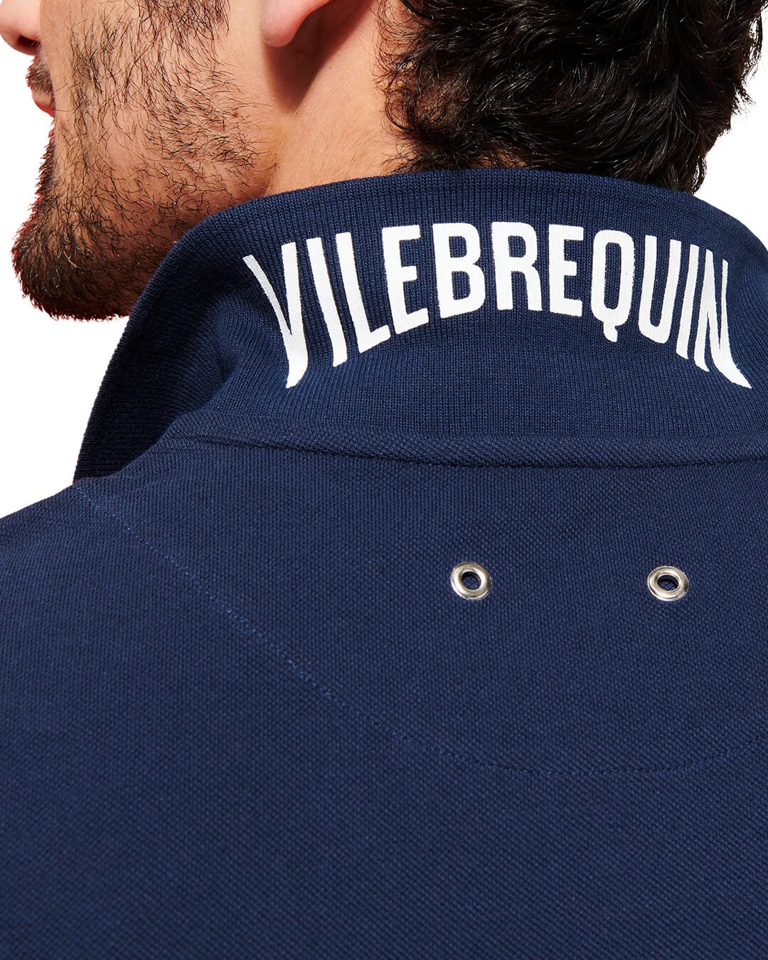 Vilebrequin Polo Shirts Vilebrequin Navy Organic Cotton Pique Polo Shirt